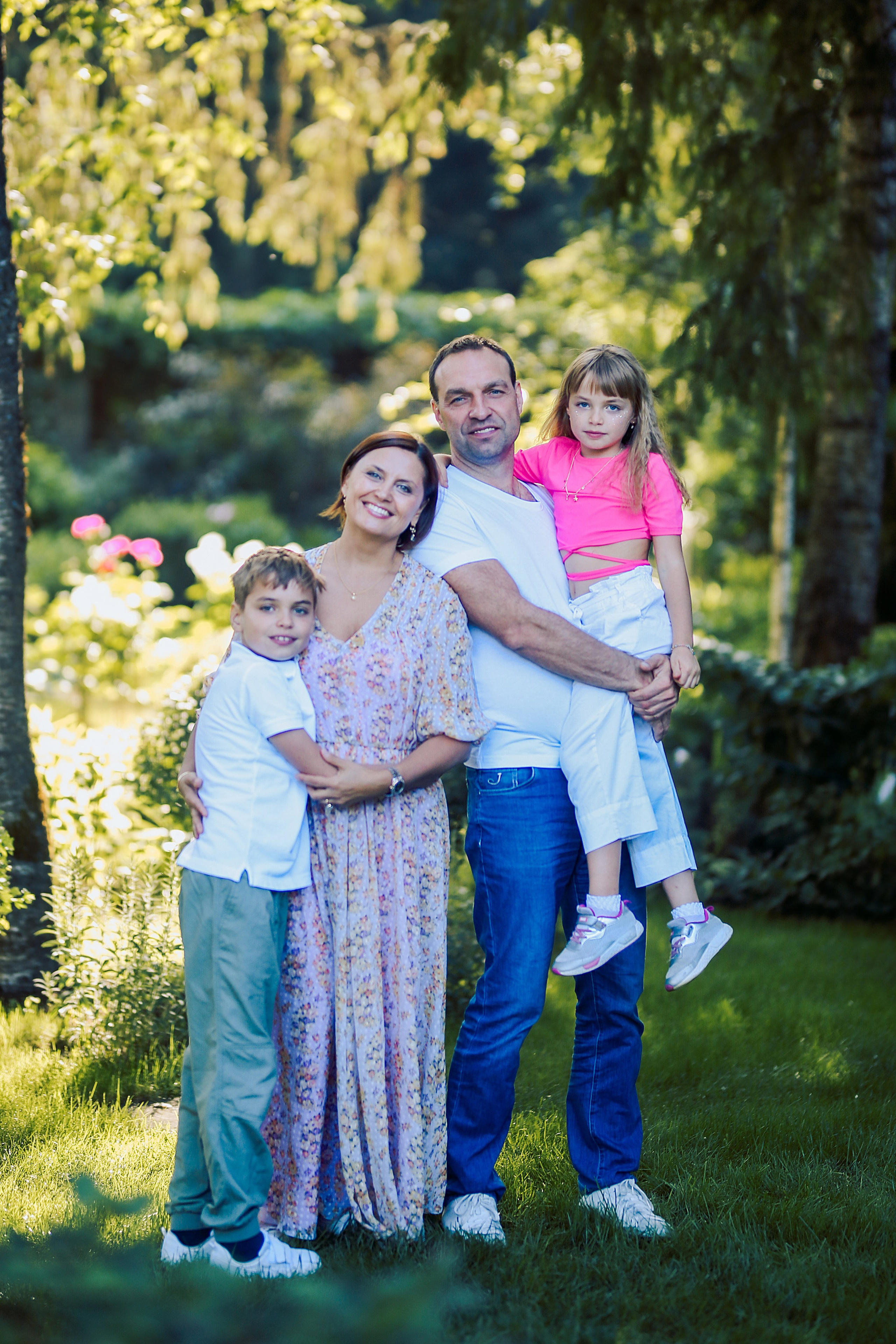 Юлия с семьей. Фотограф Анастасия Залевская