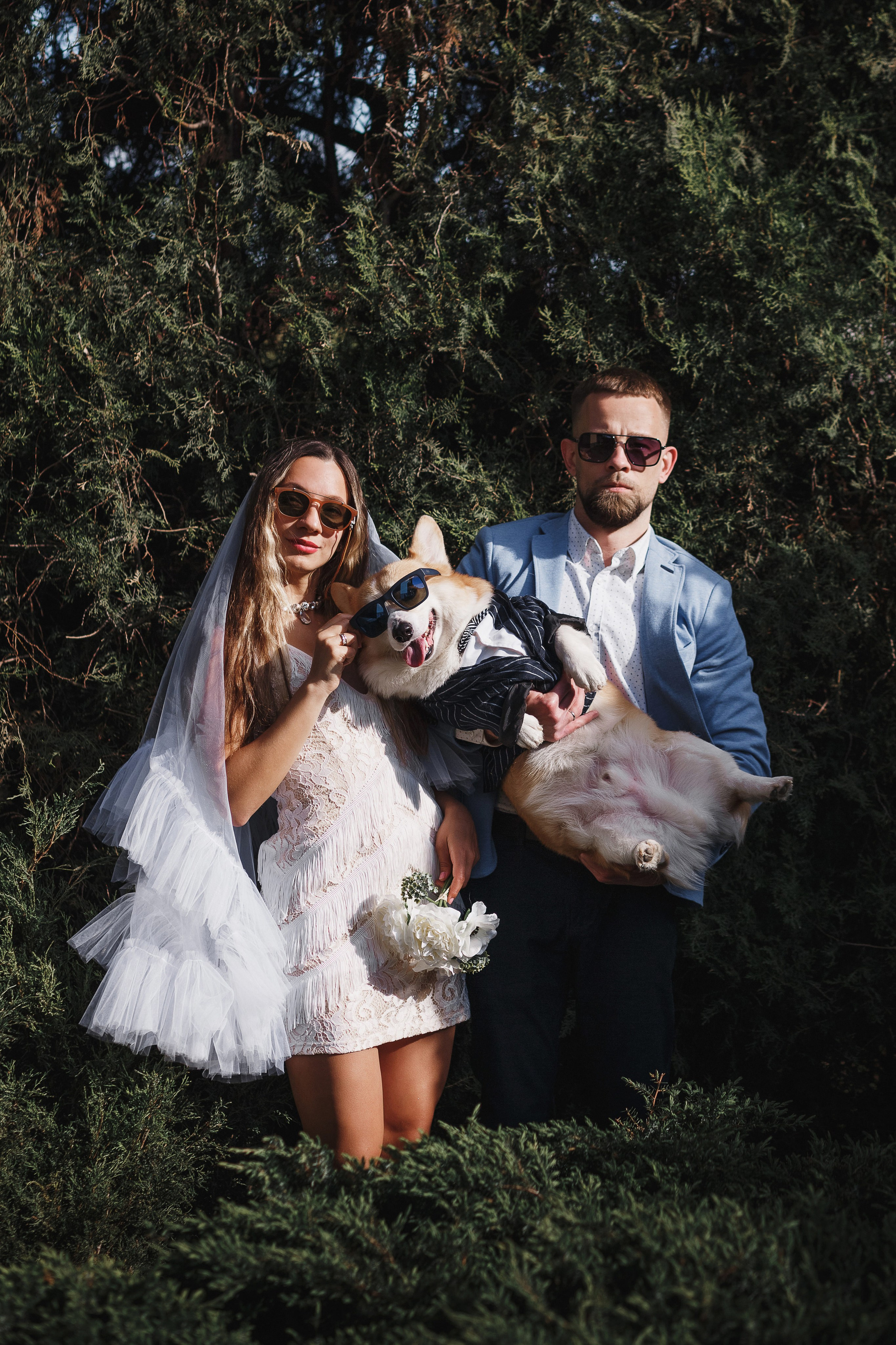 Фотосессия в Таганроге: Денис и Маша с их очаровательной собакой. Свадебный и семейный фотограф в Таганроге Бакарюк Антон