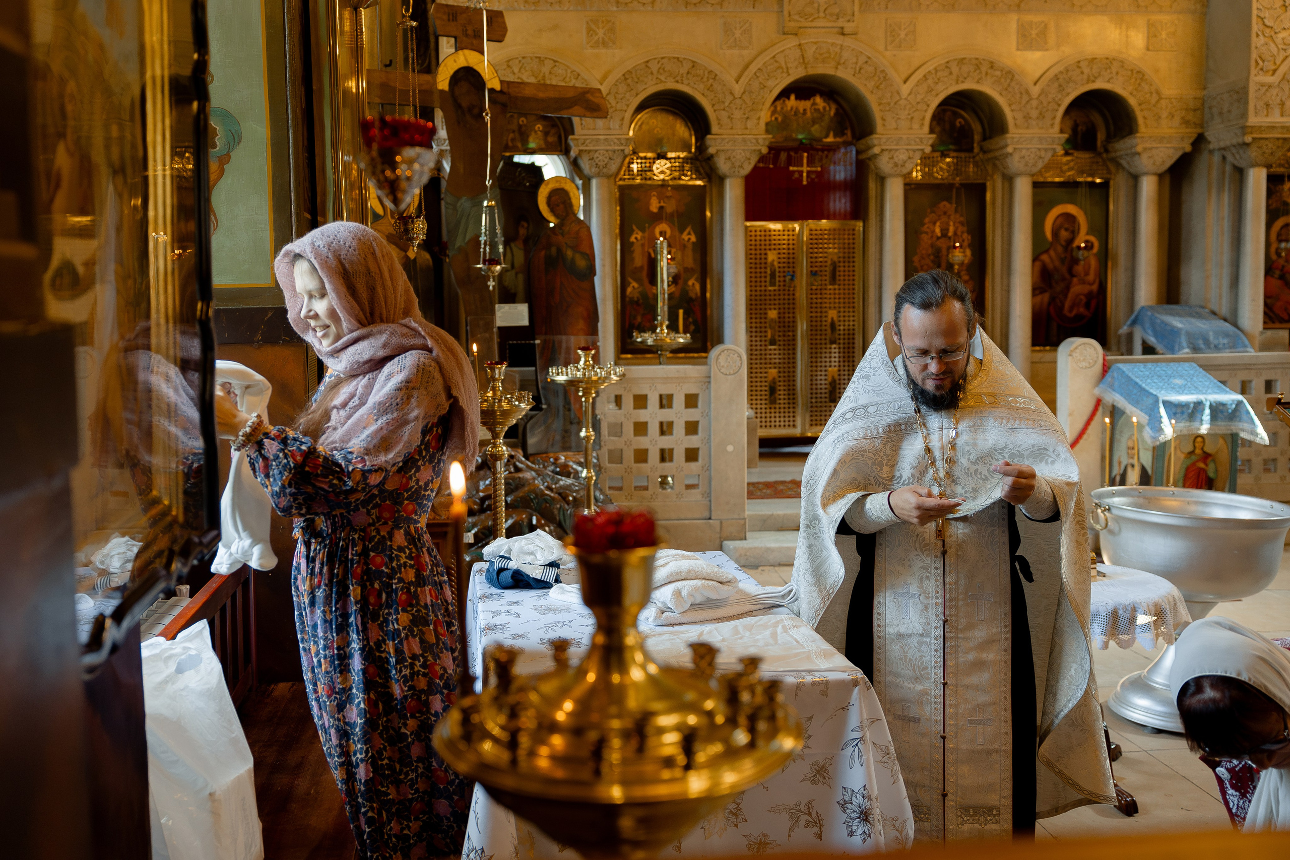 Таинство крещения Марка. Свадебный фотограф в Москве