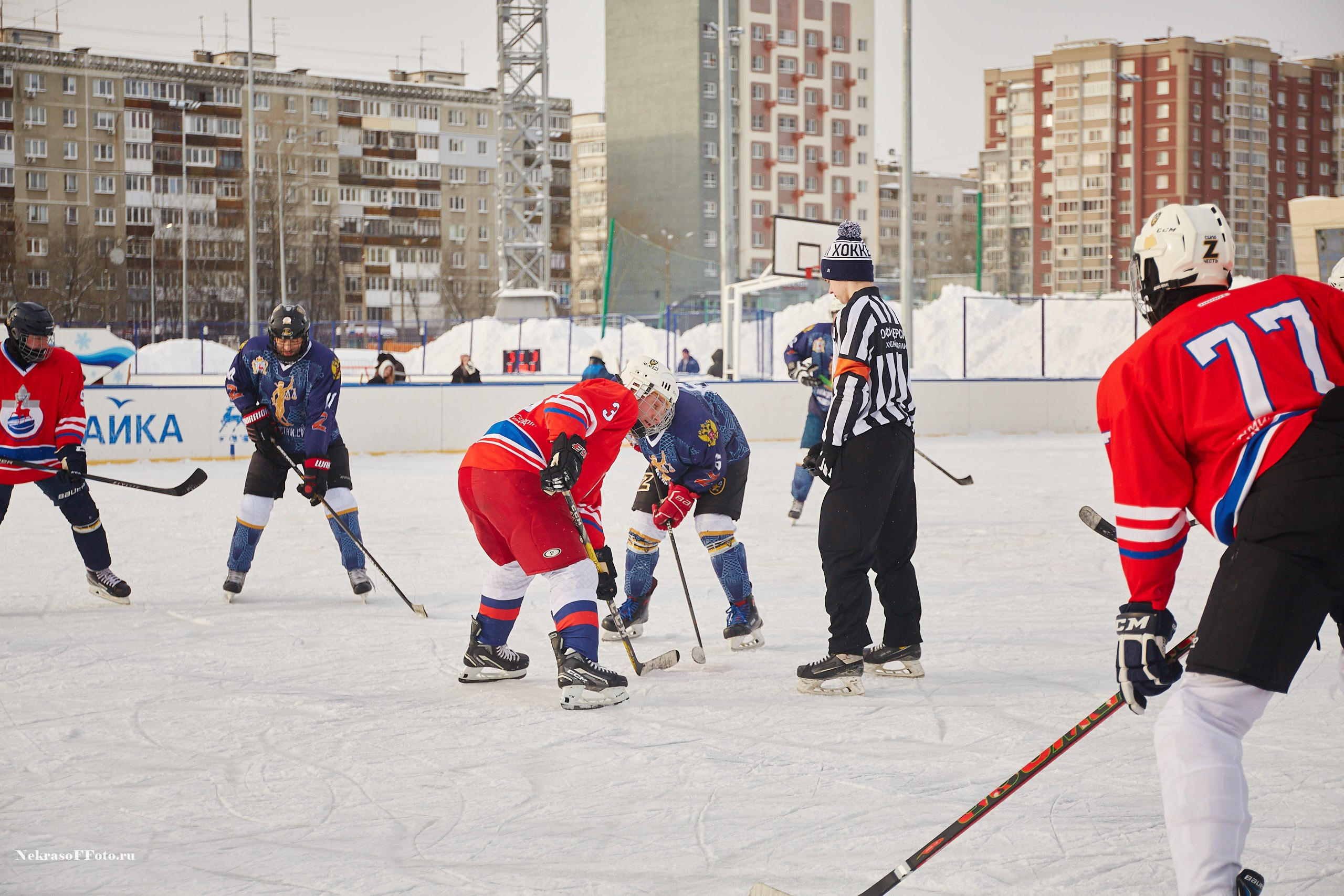 Турнир по хоккею «Русская классика» в рамках Офицерской хоккейной лиги. Спортивный фотограф Некрасов Денис
