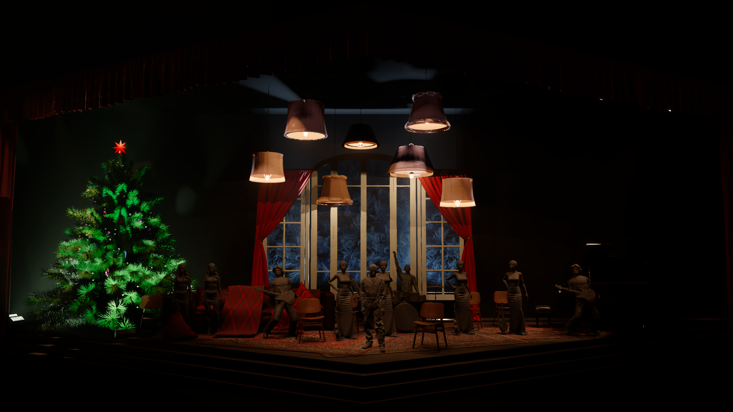 CHRISTMAS LAMPS. OOPS TEAM