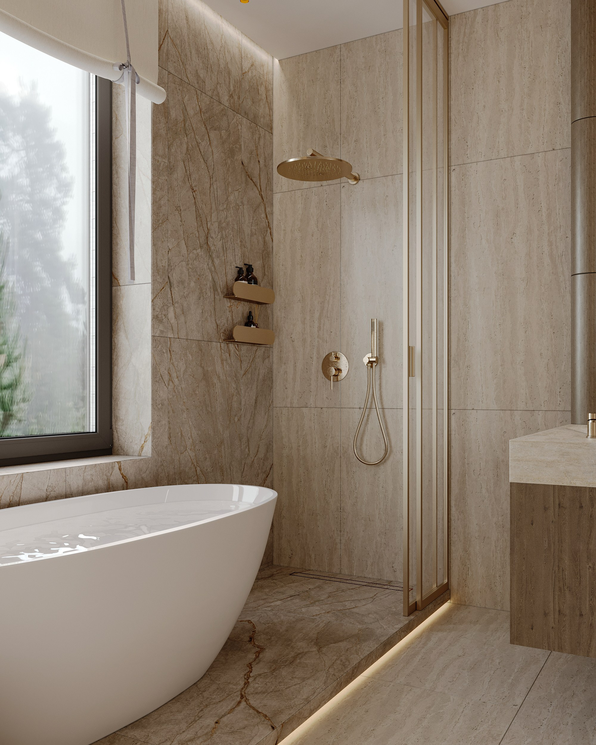 Визуализация загородного дома (интерьерная). Королёва Анастасия | 3D визуализатор