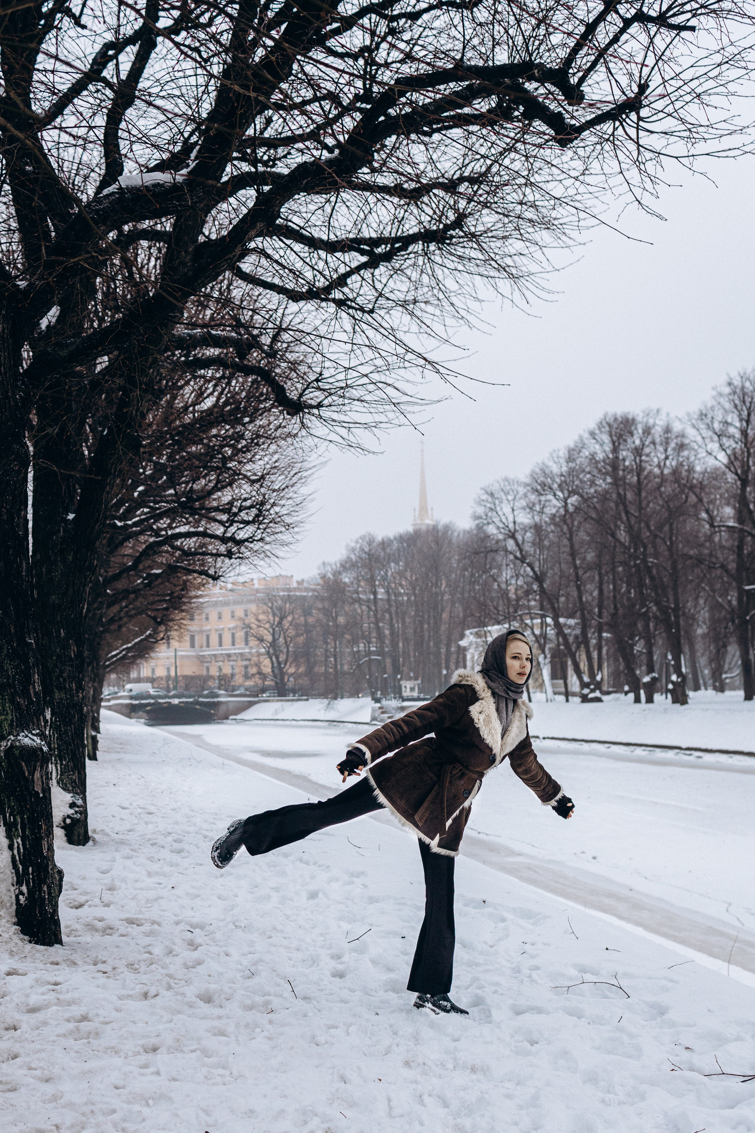 В объятьях снега и Невы. Семейный фотограф в Санкт-Петербурге Лена Соколова