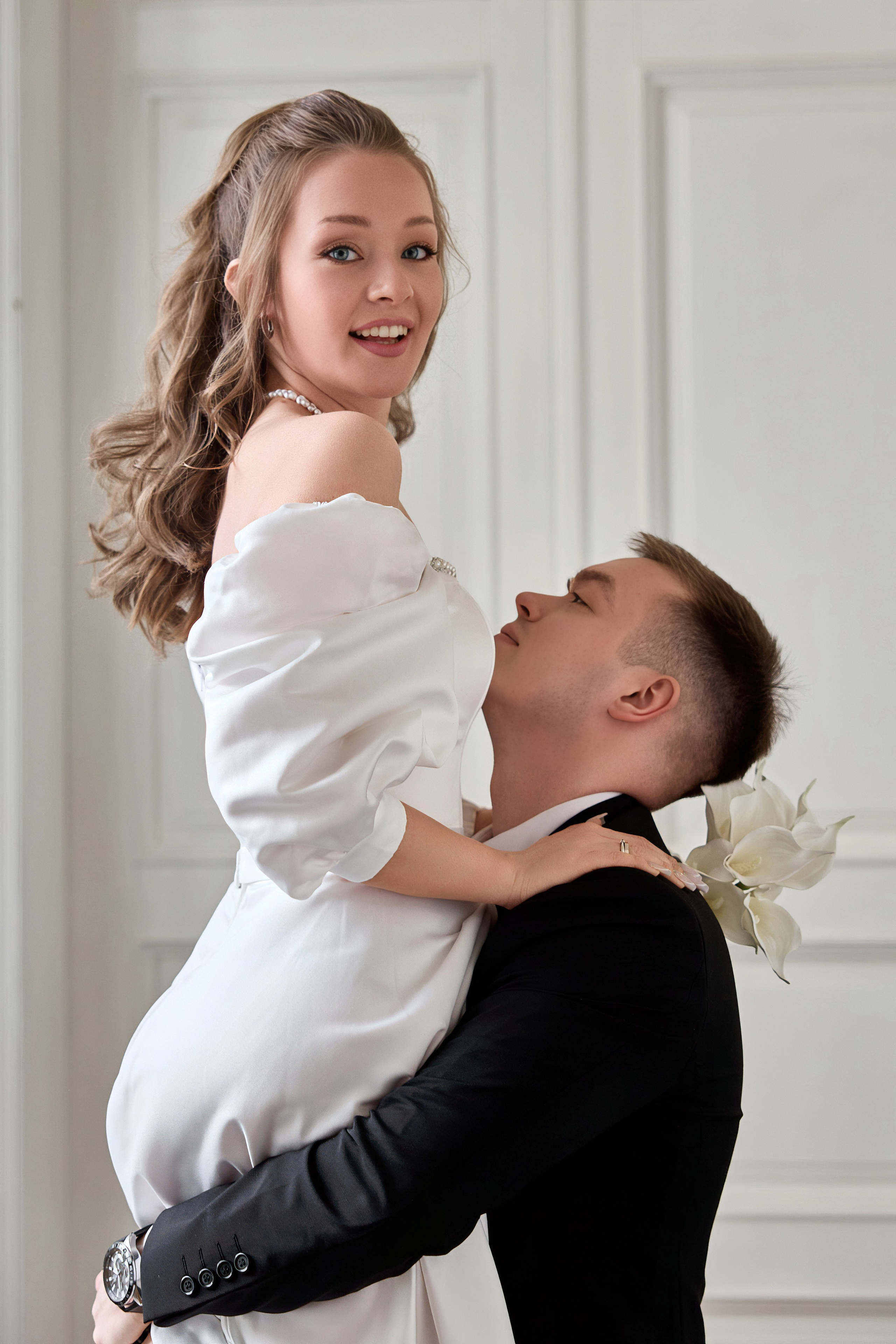 Свадебная фотосессия в гостинице и в студии