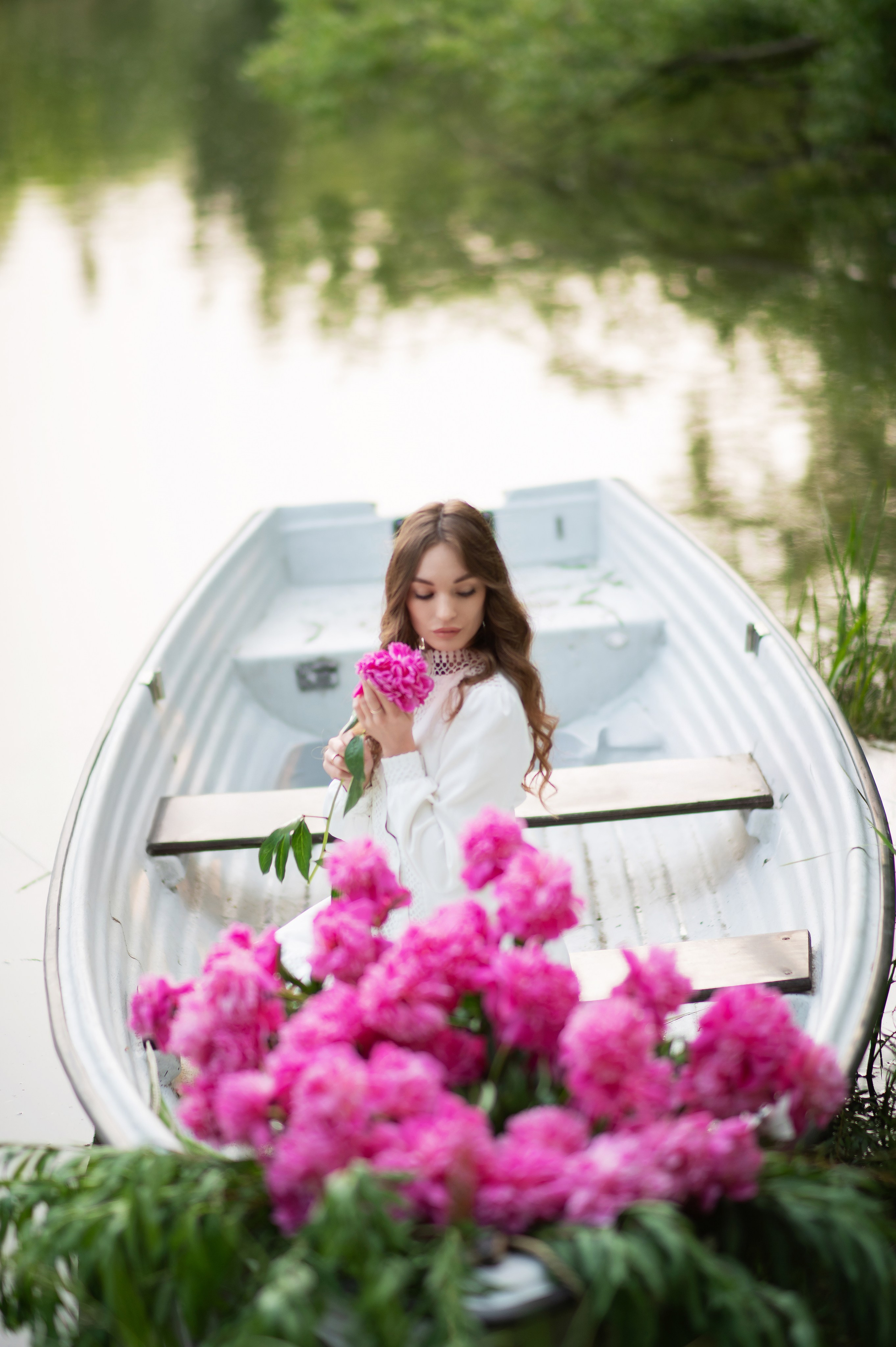 Фотопроект «Лодка с пионами». Детский и семейный фотограф Москва Рязань