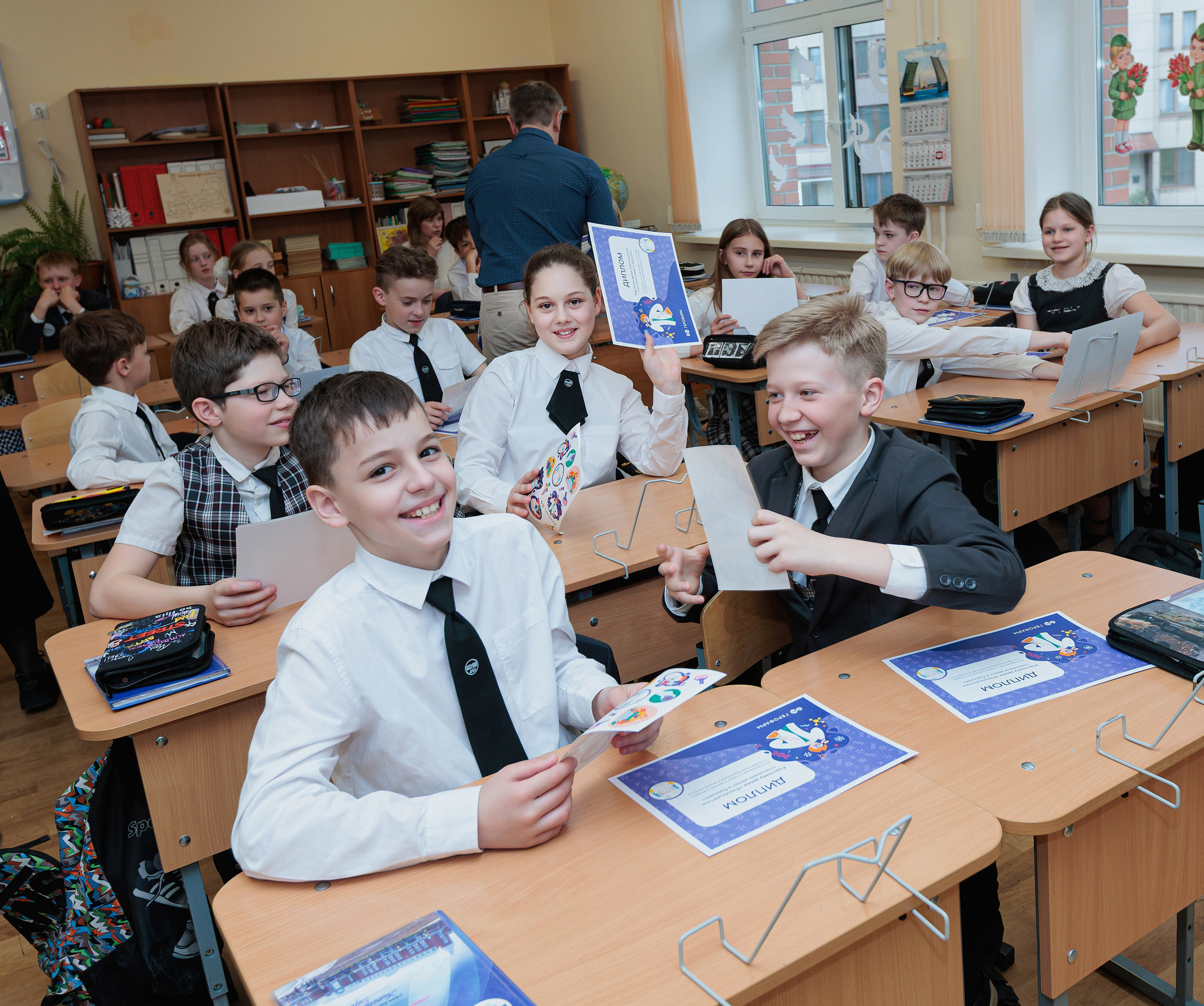 Фотосъёмка для выпускных альбомов из начальной школы. Свадебный, семейный, детский фотограф в Санкт-Петербурге