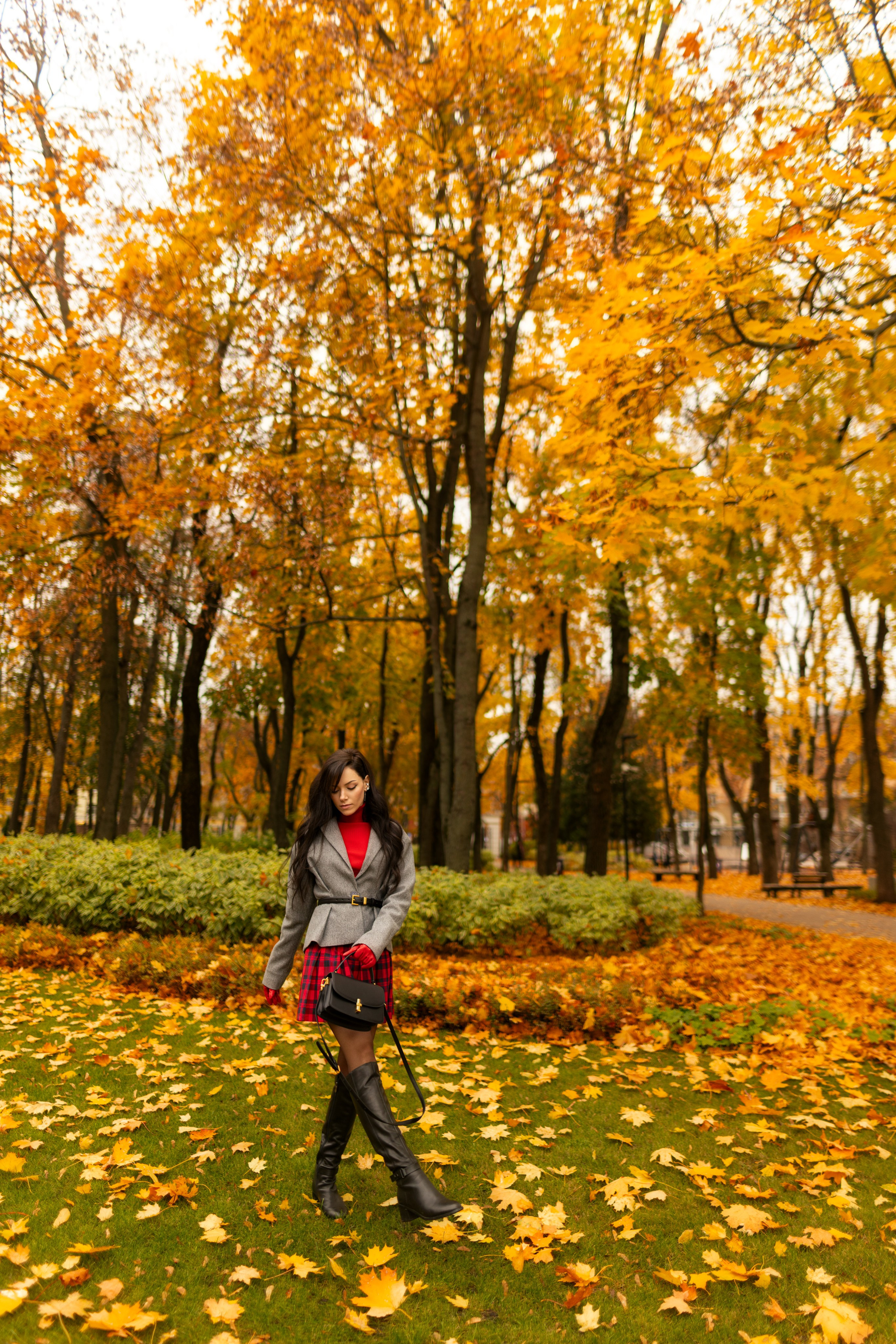 Фотосет с Екатериной в парке на осеннюю тему для «себя»