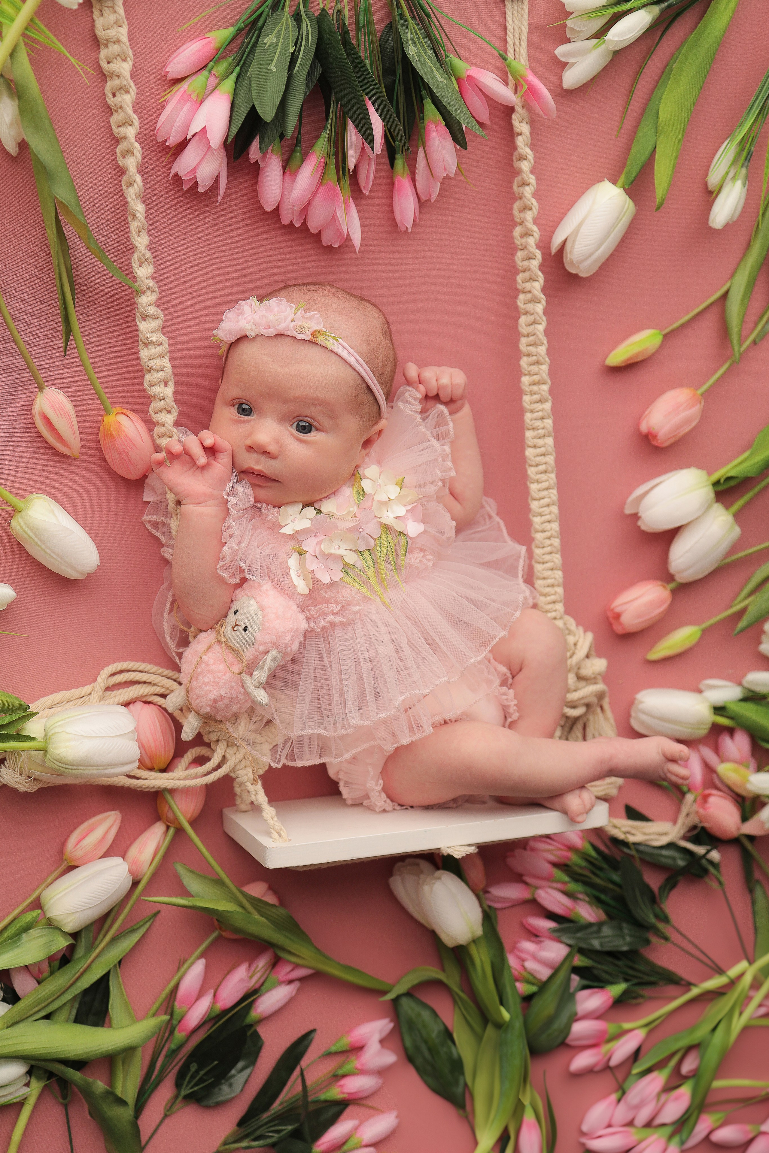 Милана, 1 месяц. Фотограф новорожденных в Новокузнецке Анна Горошникова
