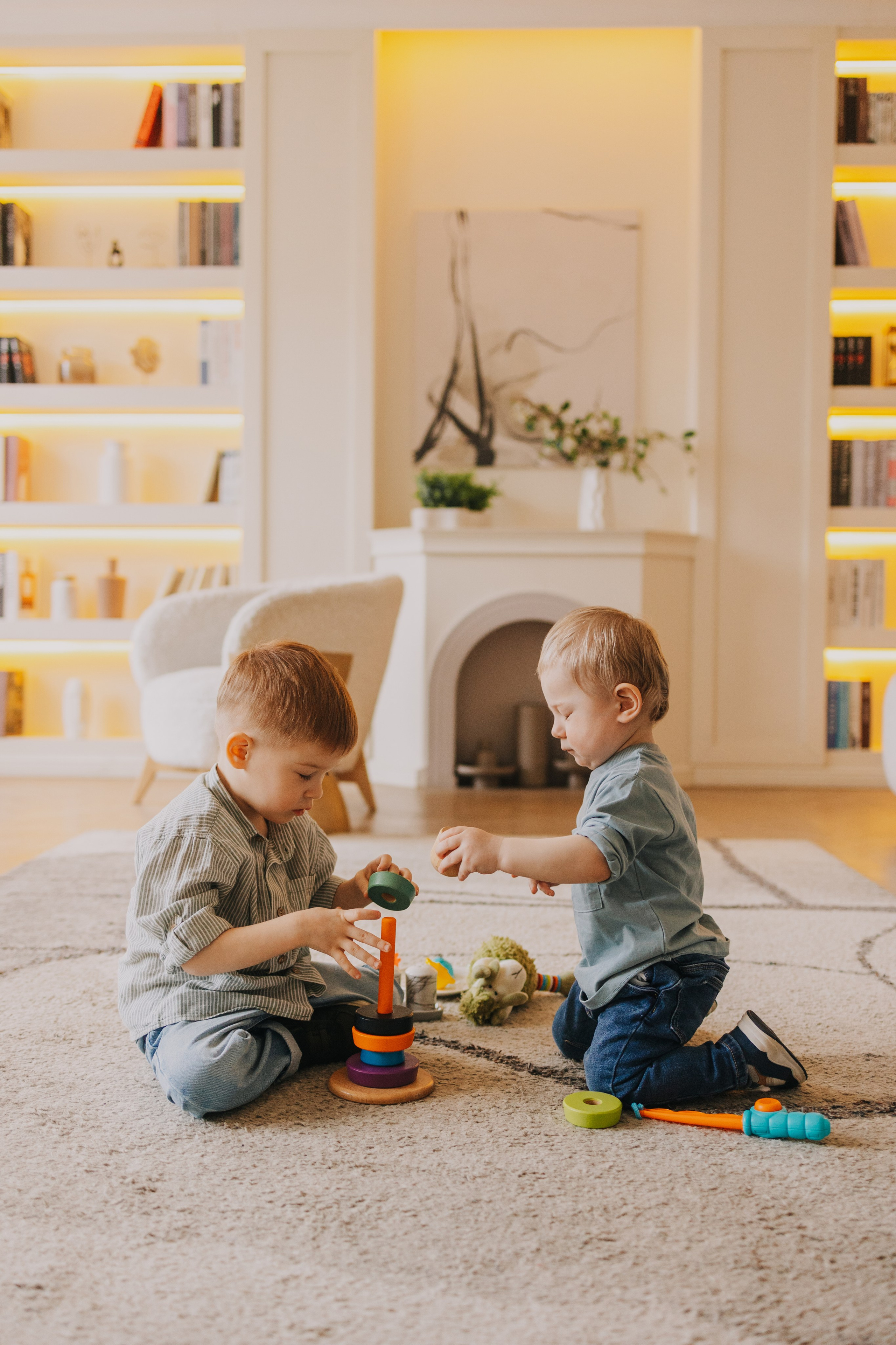 Большая семья. Домашняя фотосессия