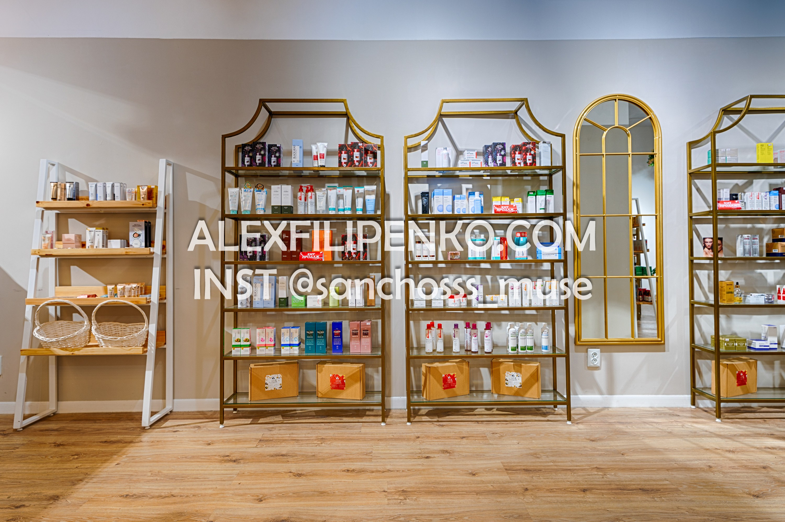 Luxe K-COSMETICS, магазина косметики. Фотограф интерьера недвижимости и архитектуры в Астане