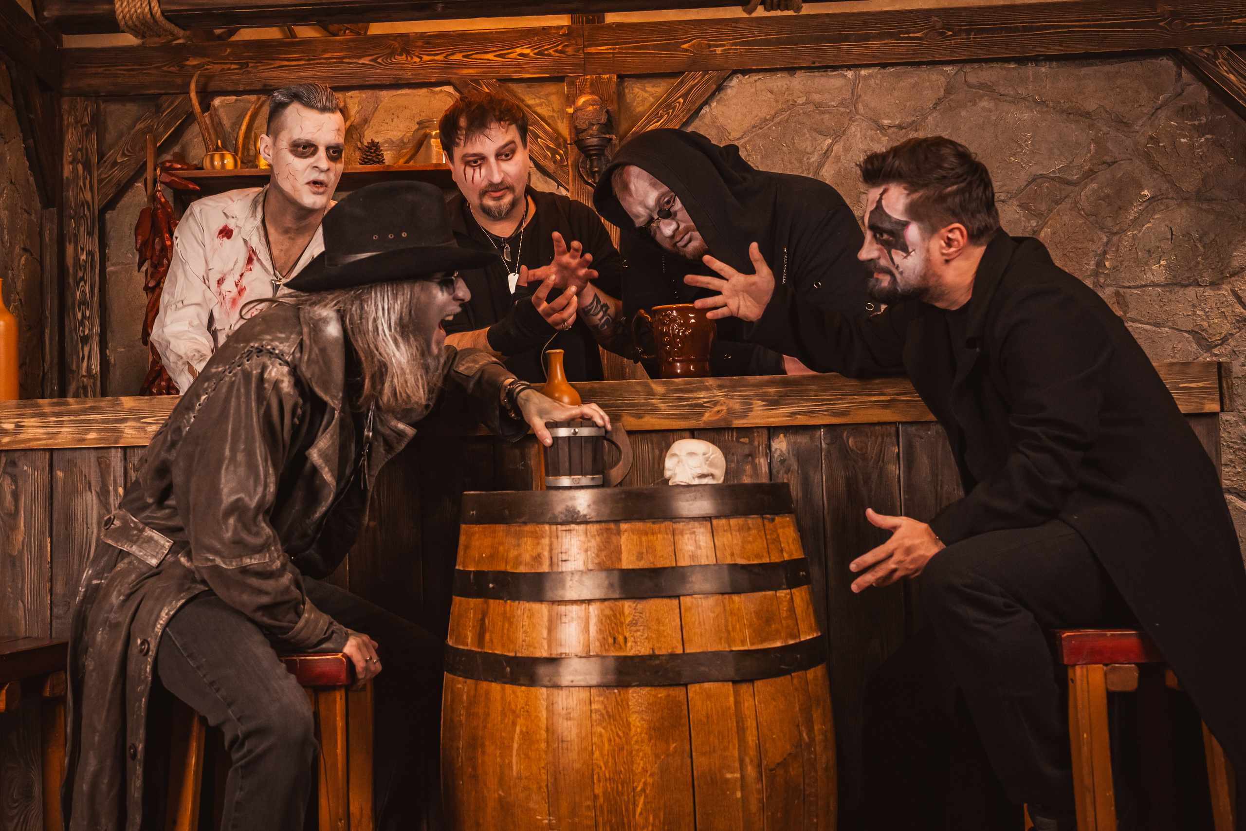 Группа NAGART в таверне. Репортажный фотограф Анастасия Рубцова