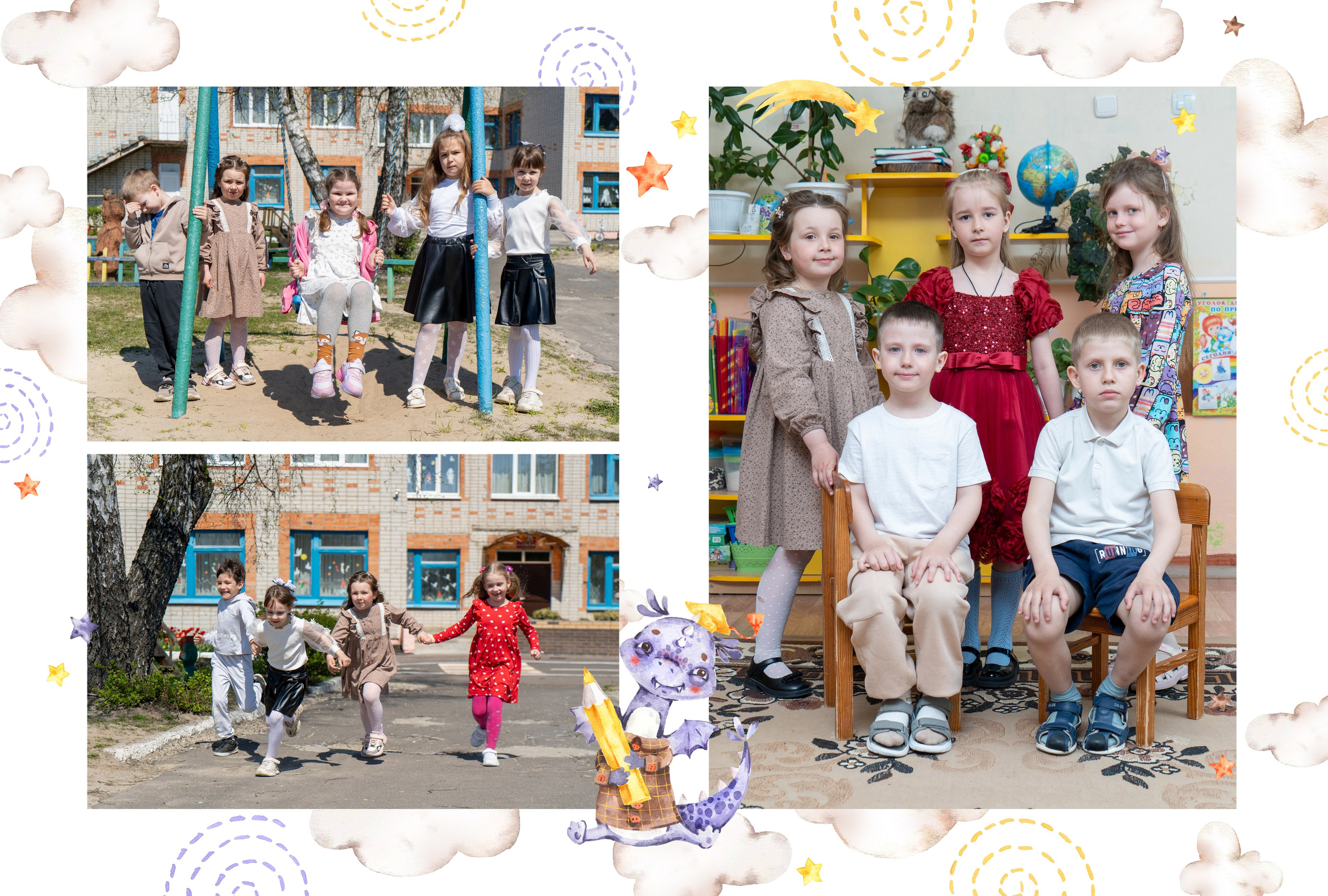 Альбомы для детского сада. 4 разворота. Ирина Платицына. Выпускные альбомы для школы и детского сада. Брянск, Дятьково