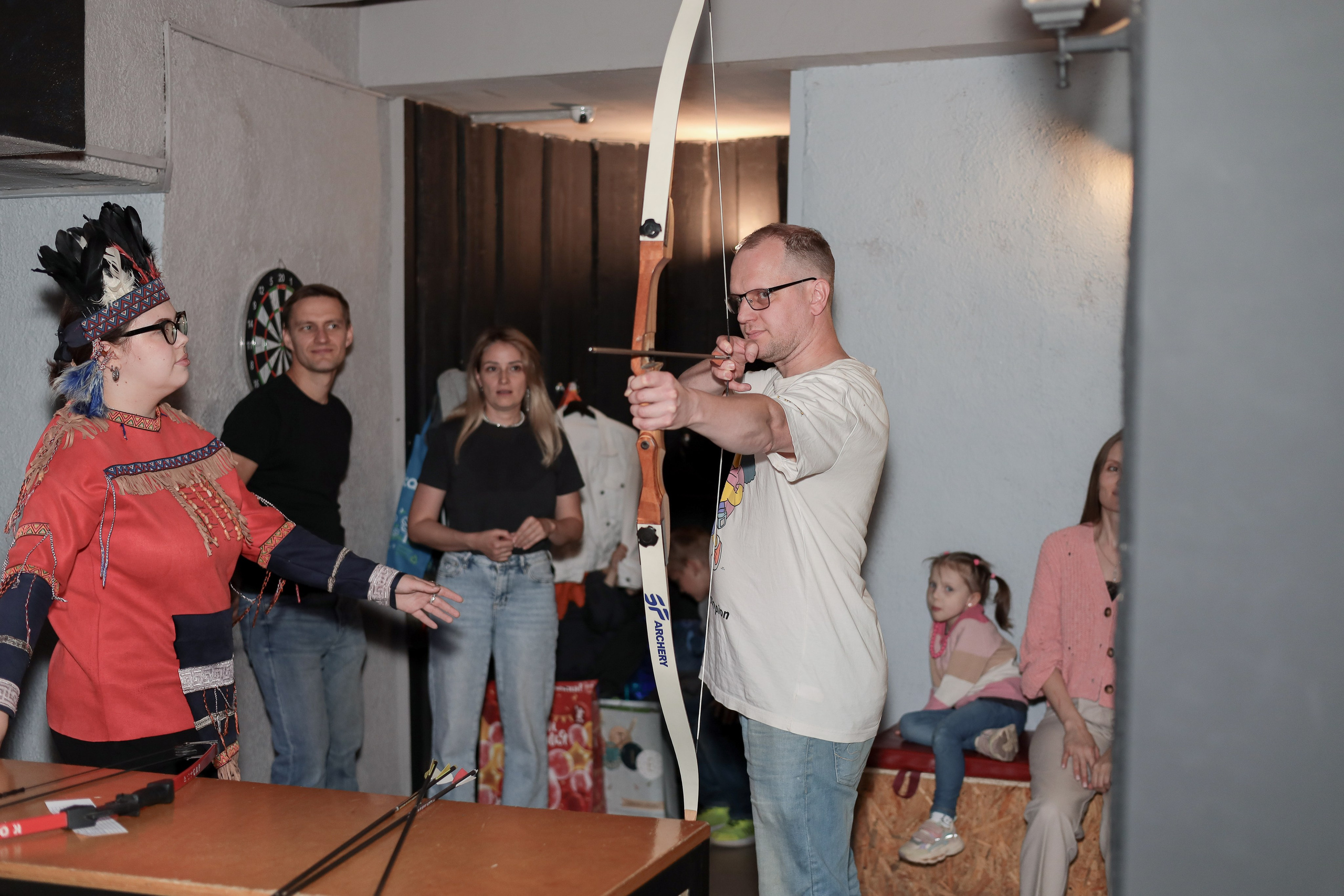 День рождение в стрелковом клубе. Фотограф Надршина Лилия