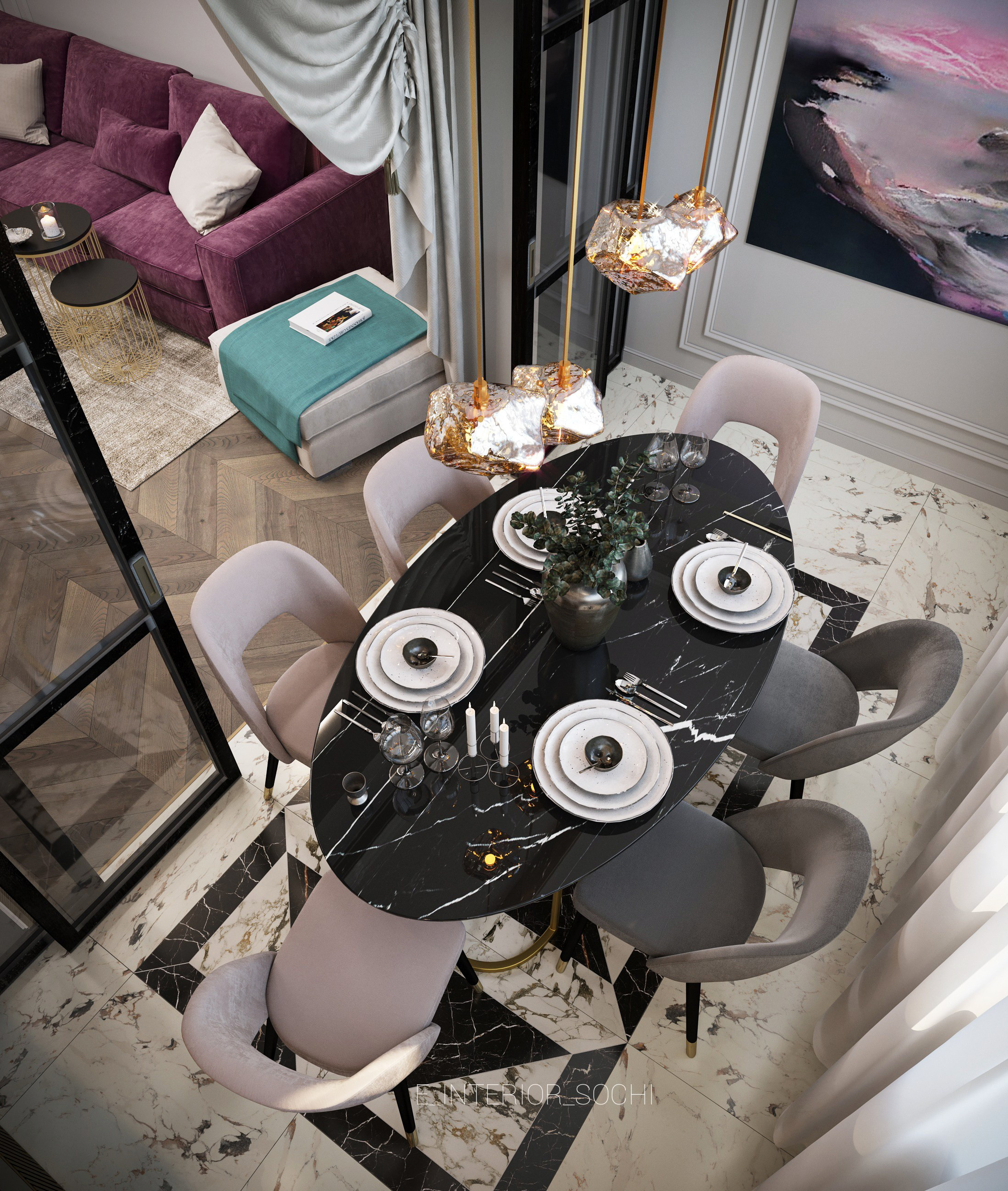 CHERRY MOOD. Дизайн интерьера Евгения Тисленко