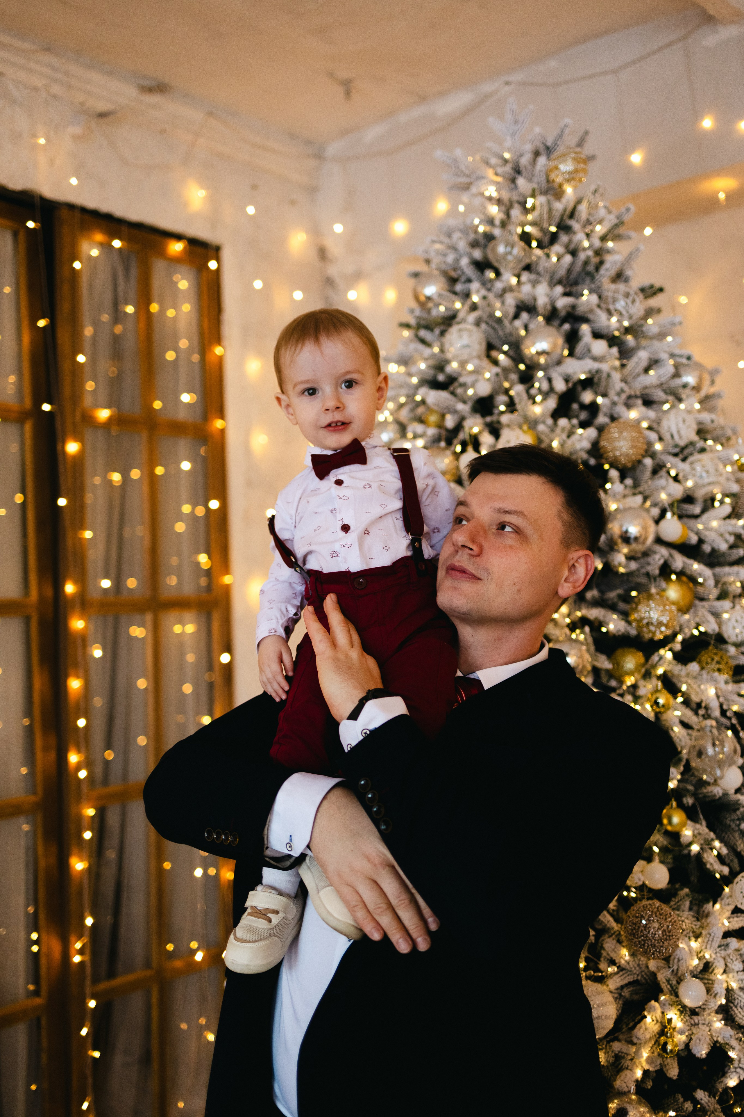 Новогодняя семейная с малышом. Семейный фотограф г. Тюмень
