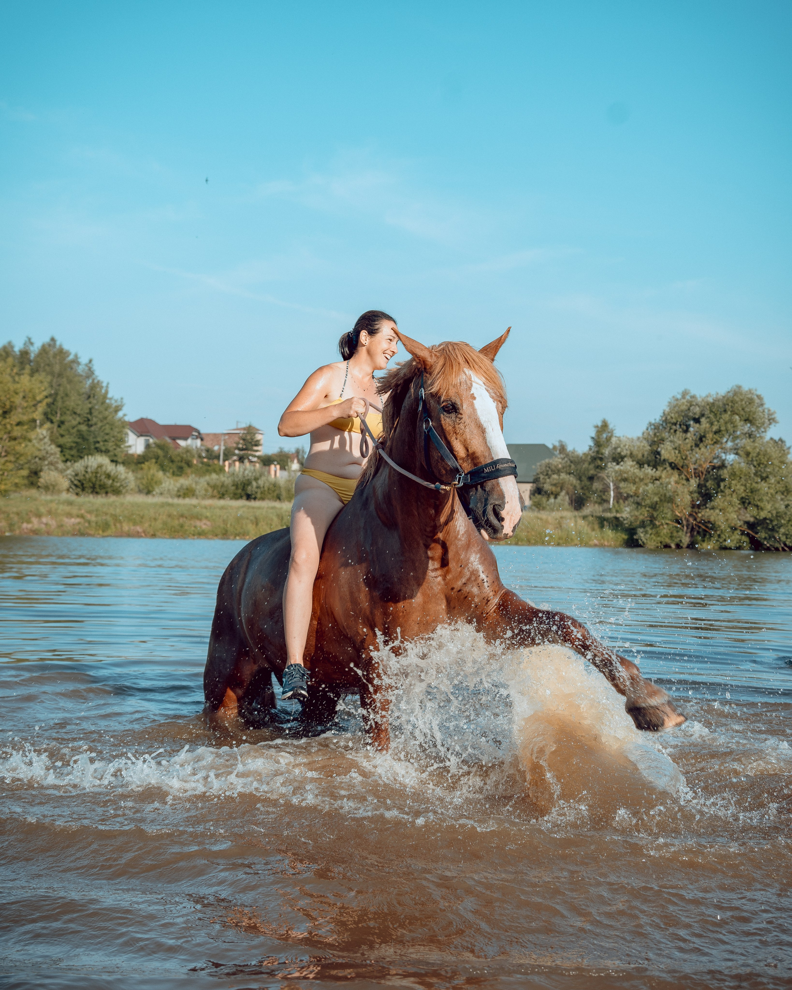 Купание лошадей 05.07.2024. Портретный и семейный фотограф в Москве/Видное