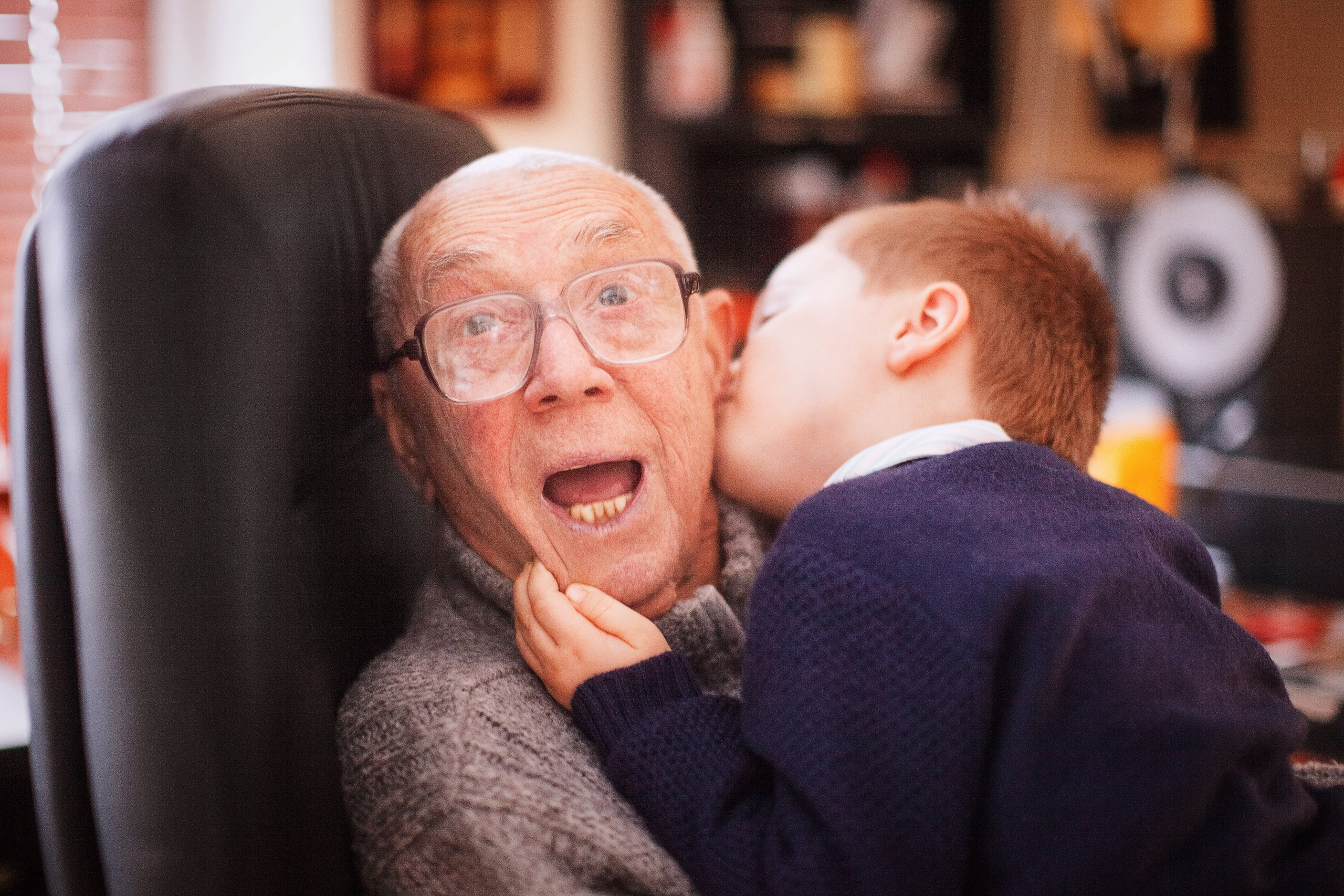 Олег Анофриев с внуком. Детский и семейный фотограф Зоя Павкина
