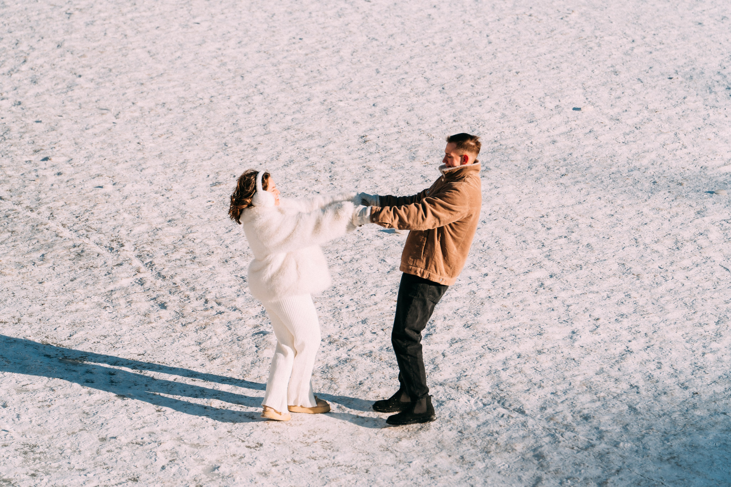 Лавстори на льду по рекам и каналам Санкт-Петербурга