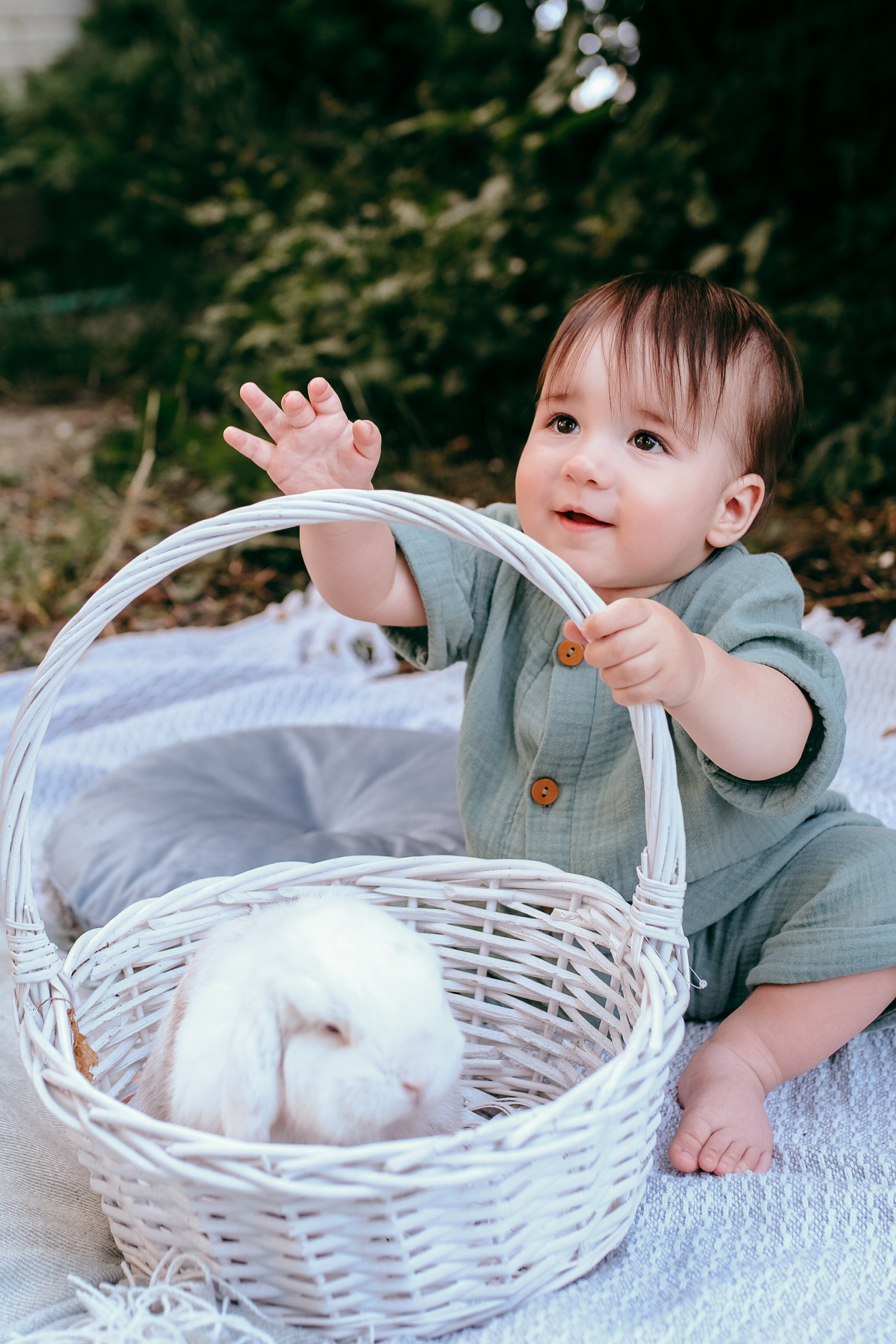 Фотосессия Мирослава с кроликом. Семейный и детский фотограф в Ростове-на-Дону Ольга Есенина