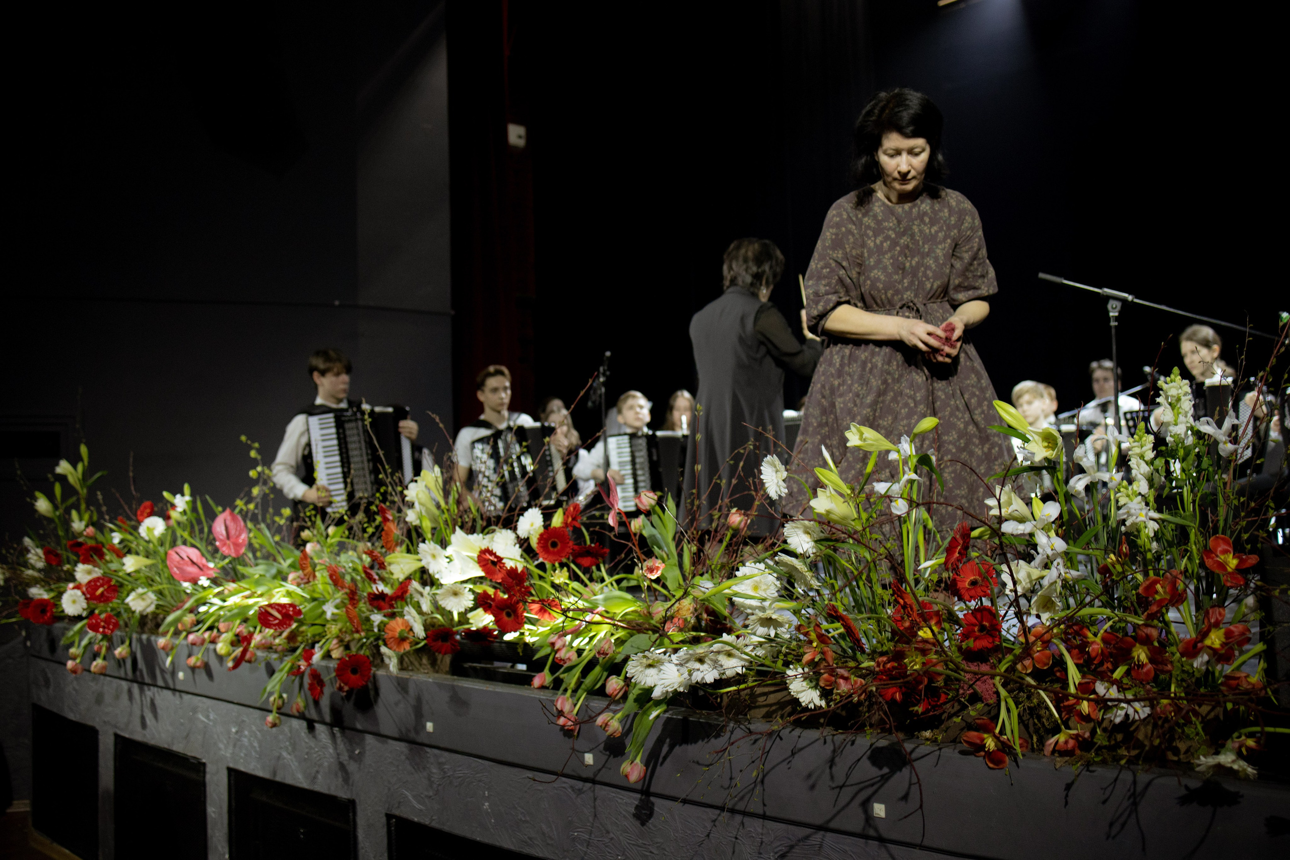 Оформление Отчетного концерта Музыкальной школы Глазунова. Оформление свадеб, декор свадеб Вера Маркова, Москва