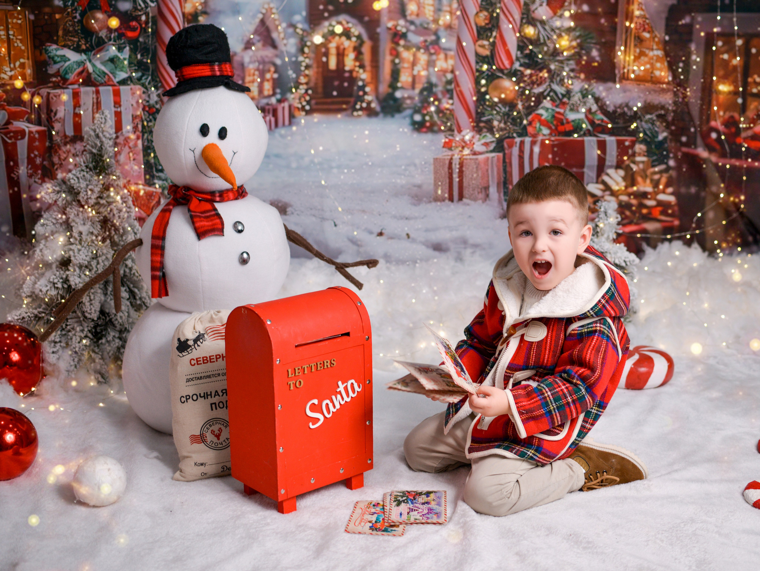 Новогодняя семейная фотосессия в Краснодаре 2023-2024. Фотограф новорожденных Краснодар Малышенко Надежда