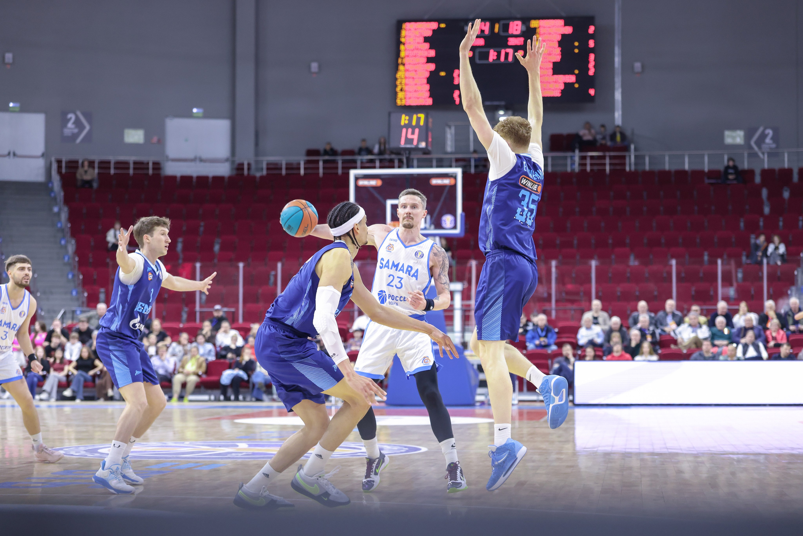 Баскетбол. Самара — Зенит. Единая лига ВТБ. Спортивный фотограф в Самаре