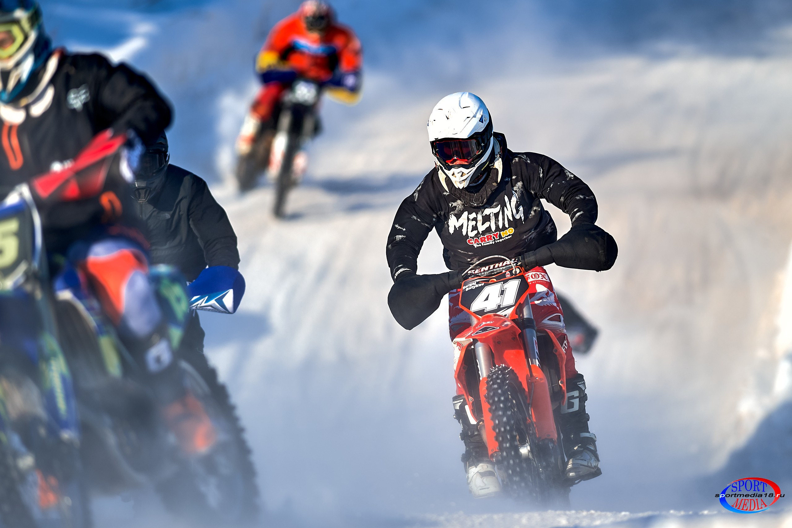 3 этап Кубка Удмуртской Республики по мотокроссу. Воткинск 23.02.2025. Спортивный репортажный фотограф в Ижевске Сергей Мерзляков