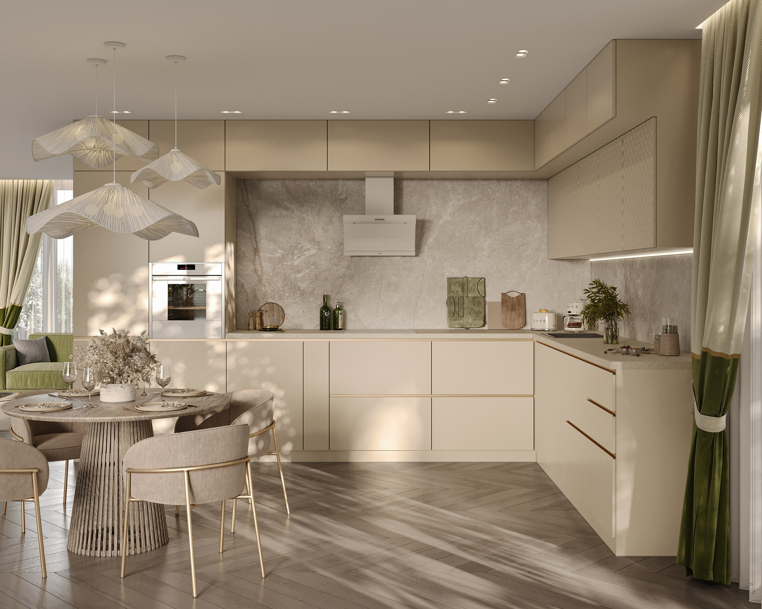 MKR кухонные гарнитуры (предметная 3D визуализация). Королёва Анастасия | 3D визуализатор