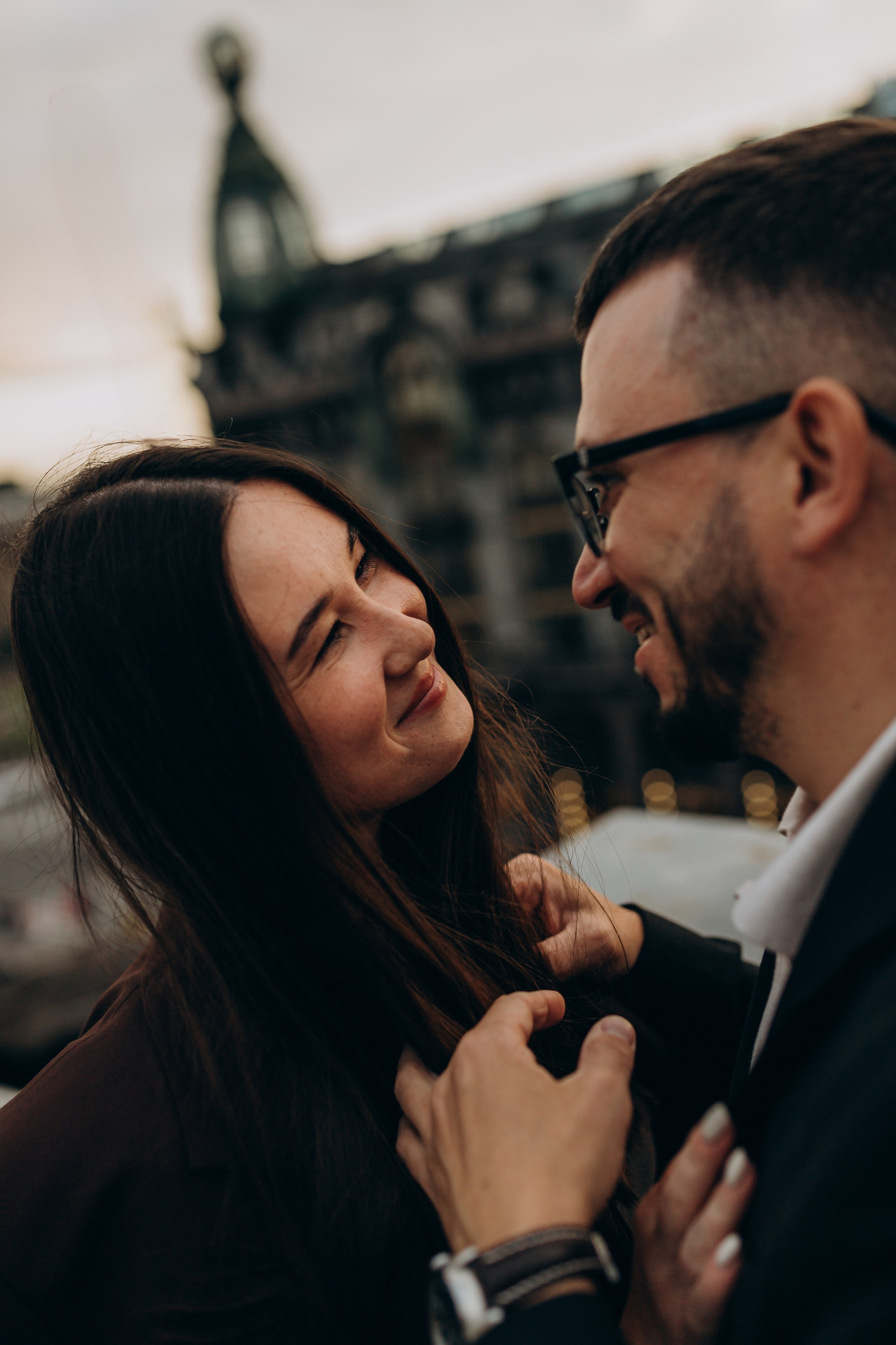 LoveStory на крышах Питера. Фотограф Санкт-Петербург Князева Елизавета