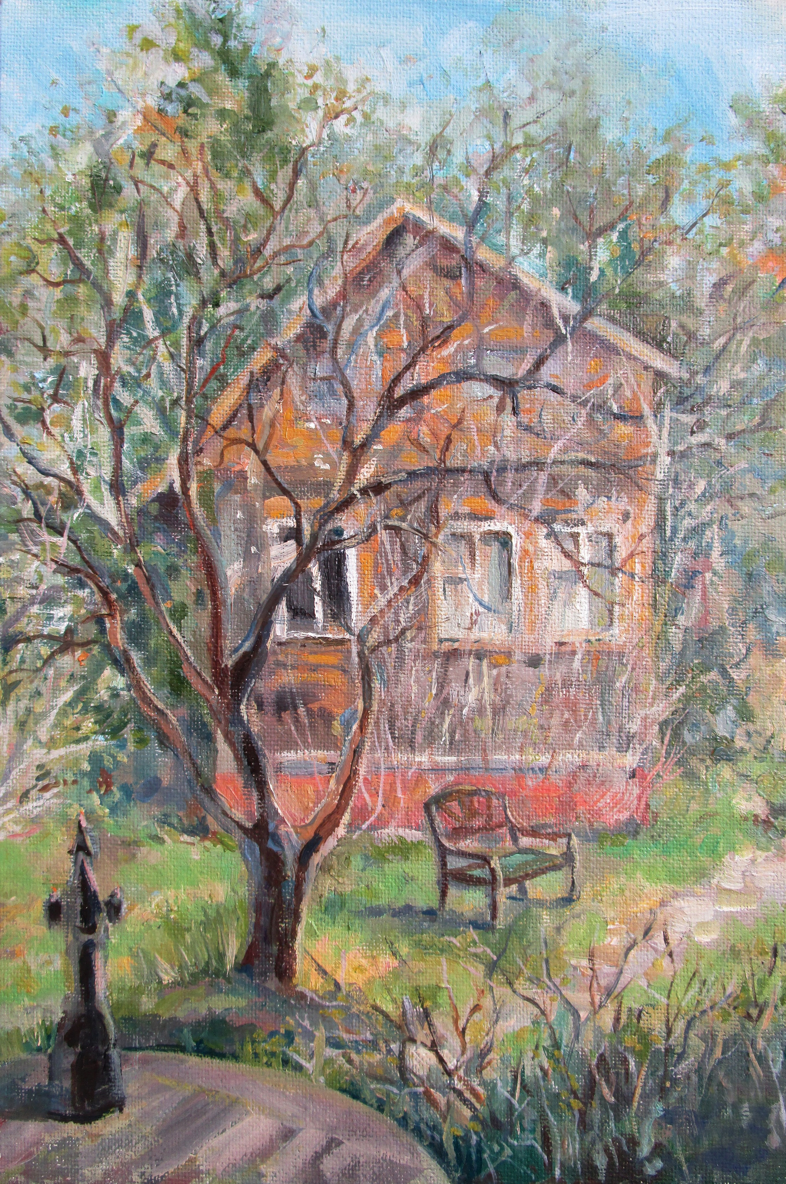 Дача в Голицыно; холст / масло, 2017