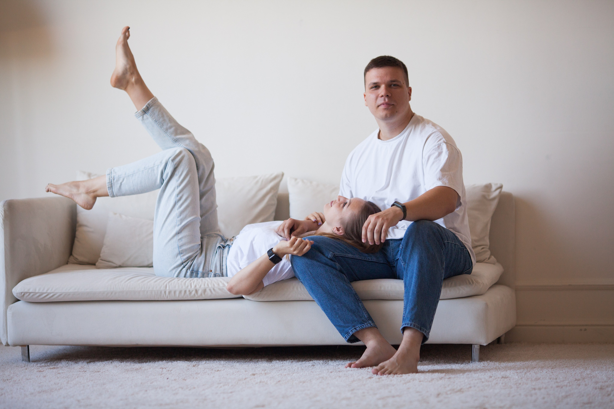 Женя и Кристина минимализм. Семейный и детский фотограф в Краснодаре Брусилова Марина