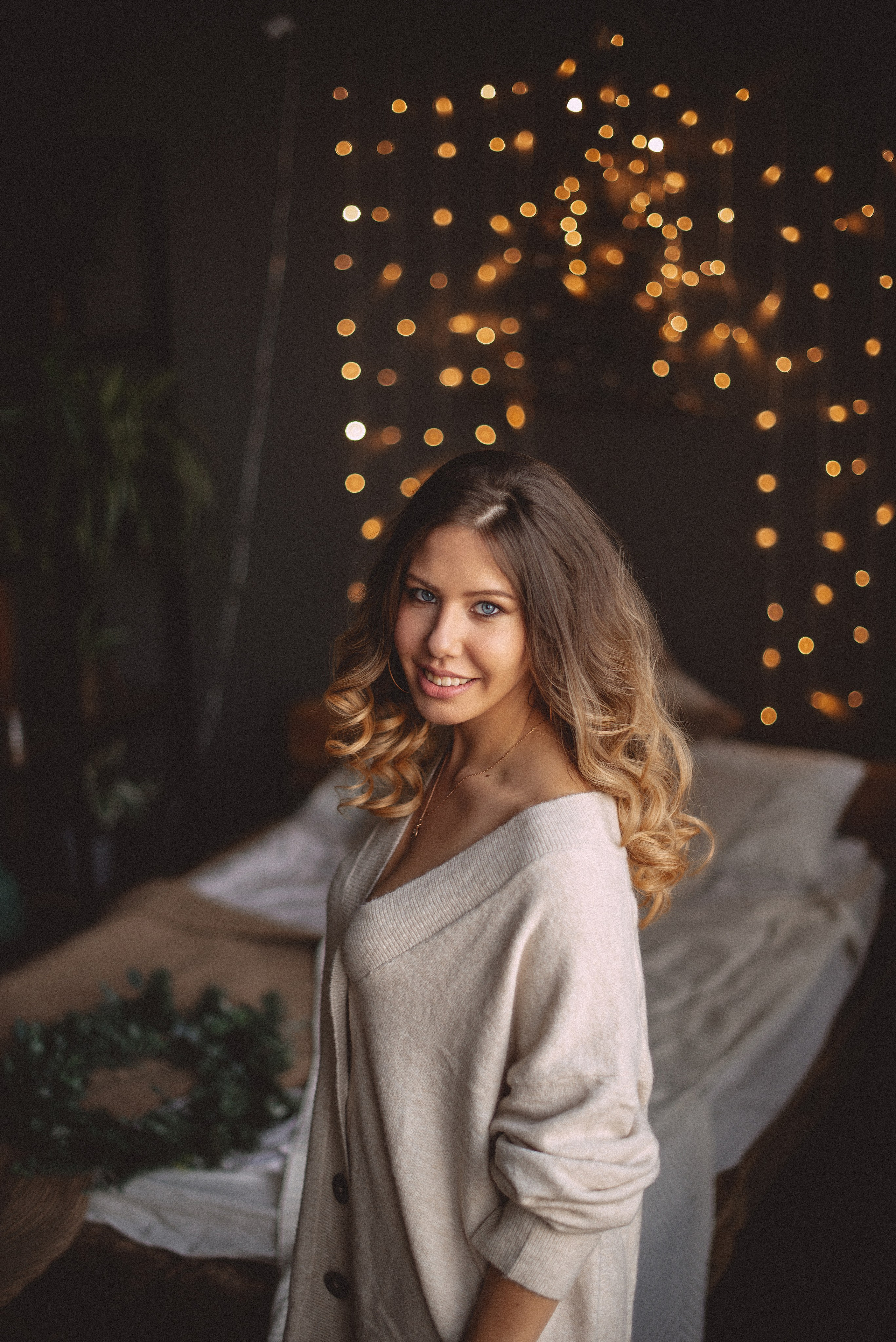 Новогодняя фотосессия Лавстори в студии. Семейная фотосессия Бутово Москва фотограф Алина Морщагина