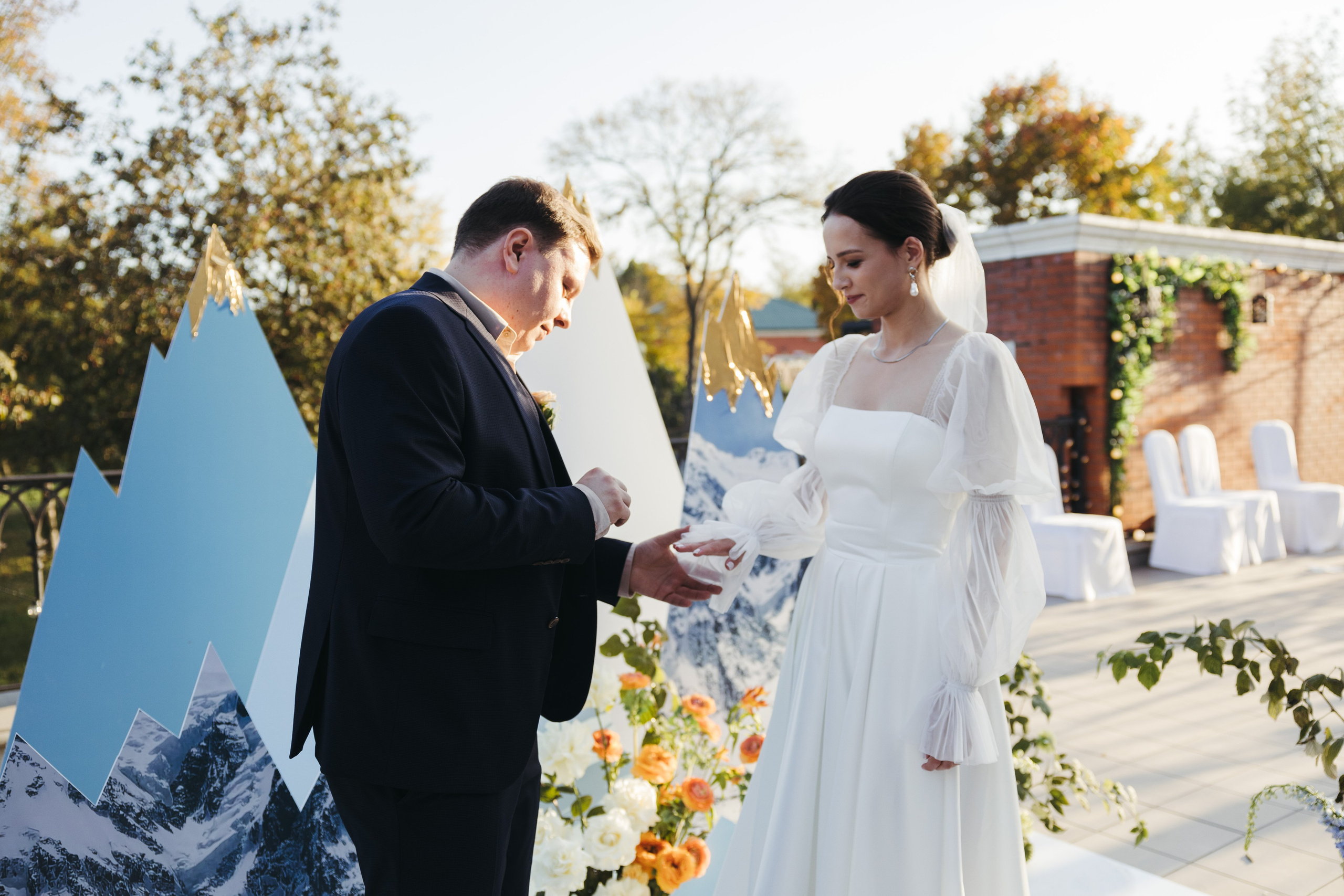 Свадебная фотосессия в парке Царицыно, Банкет в ресторане Пантеон. Свадебный фотограф Москва Анастасия Храмова