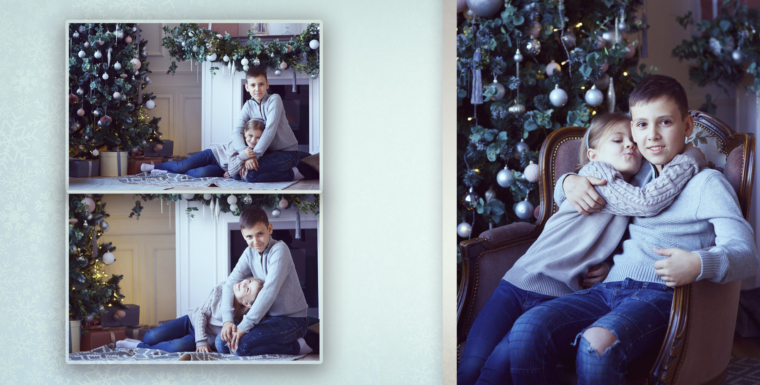 Новогодняя фотокнига очень весёлой семьи. Фотохудожник Наталия Кирсанова