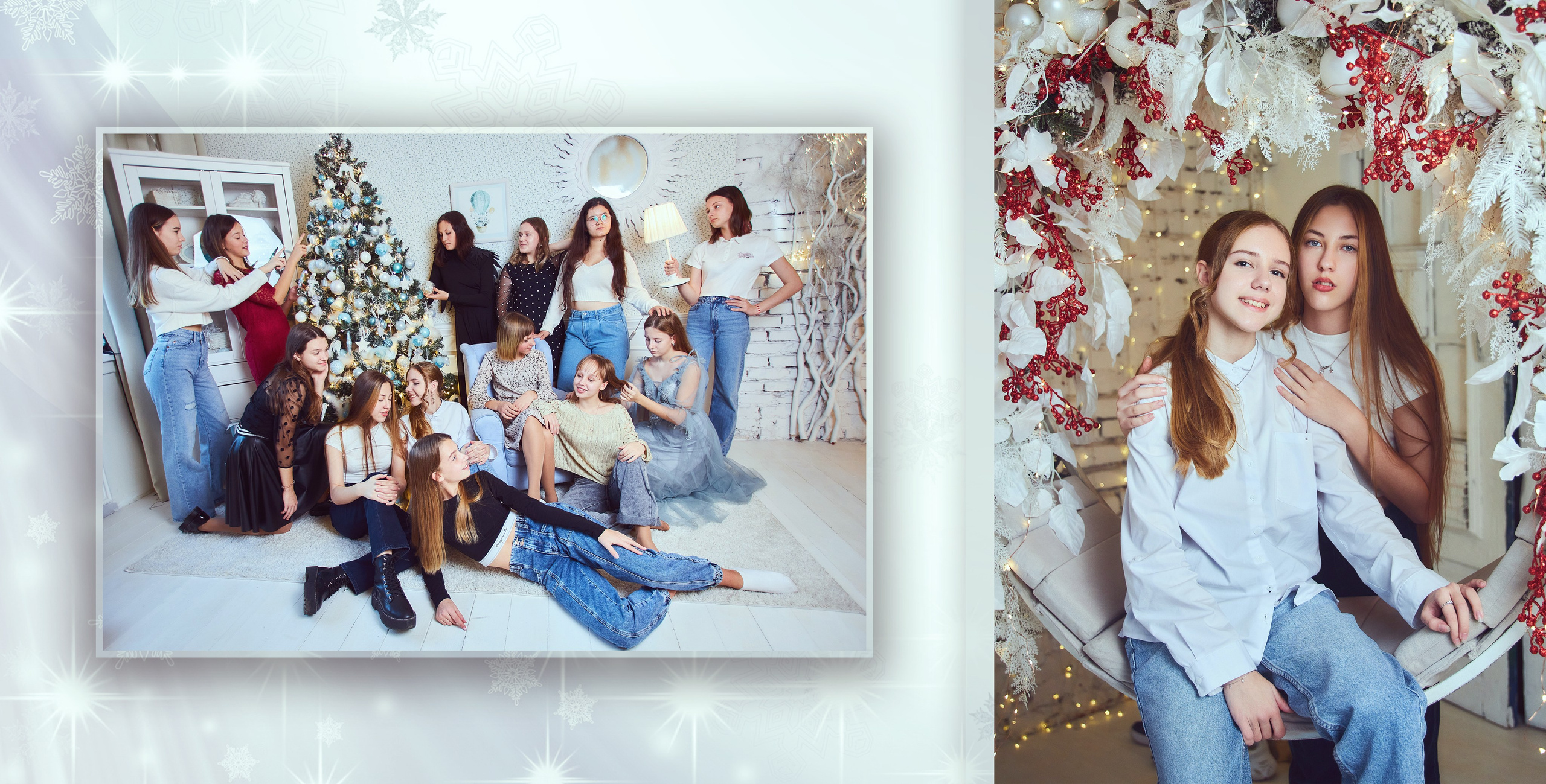 Индивидуальная фотокнига для девушки из дружного класса. Фотохудожник Наталия Кирсанова