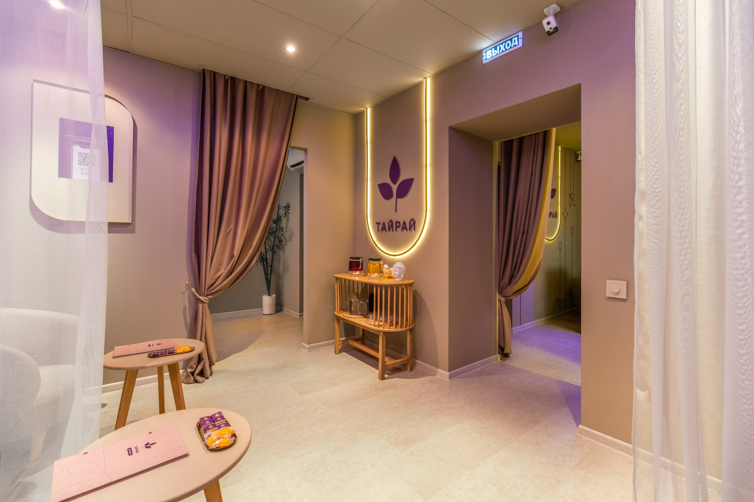 Интерьерная фотосъёмка SPA-салона Тайрай