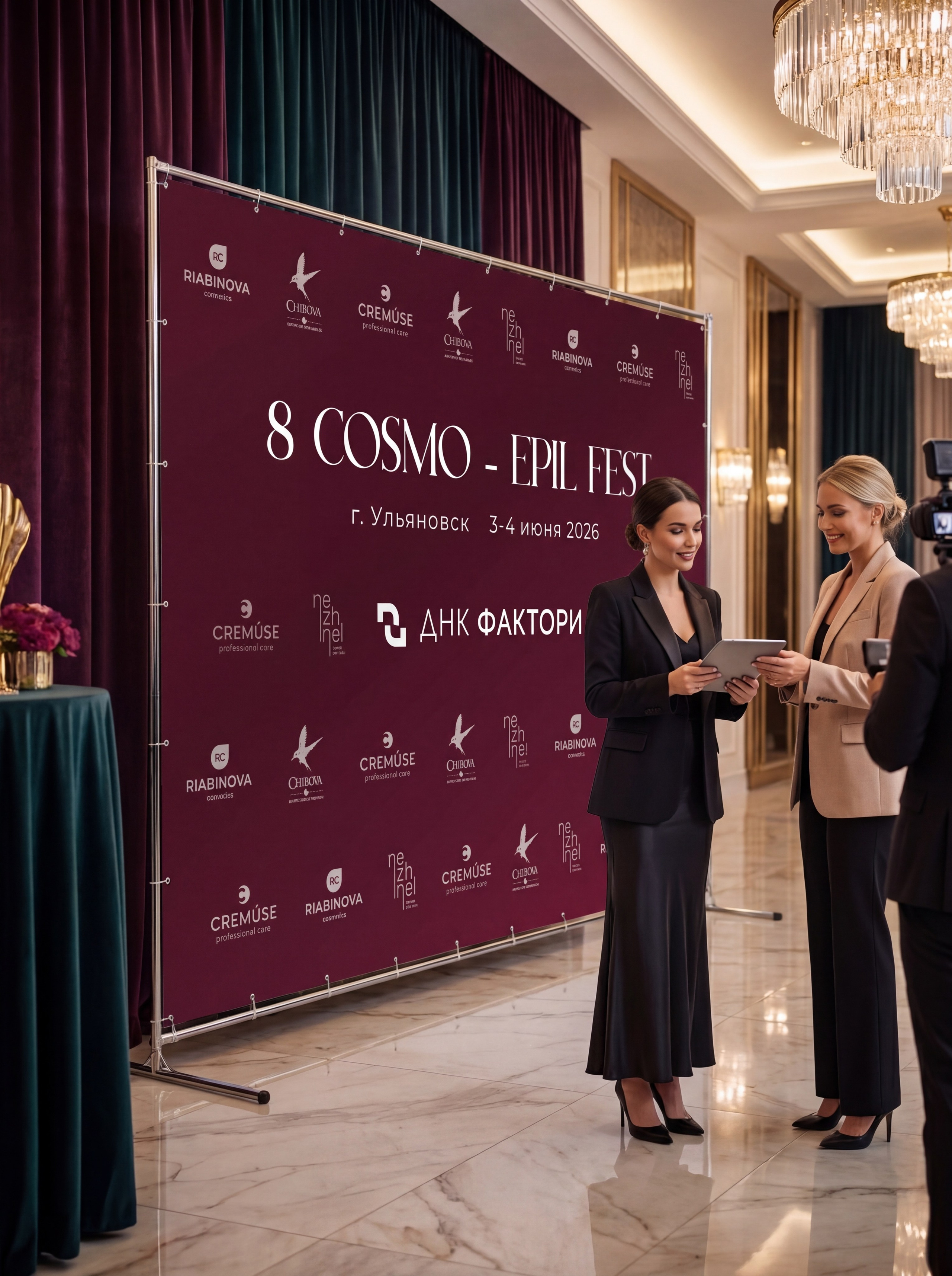 Оформление мероприятия — 8 COSMO-EPIL FEST г. Ульяновск. Графический дизайнер @lenaumu