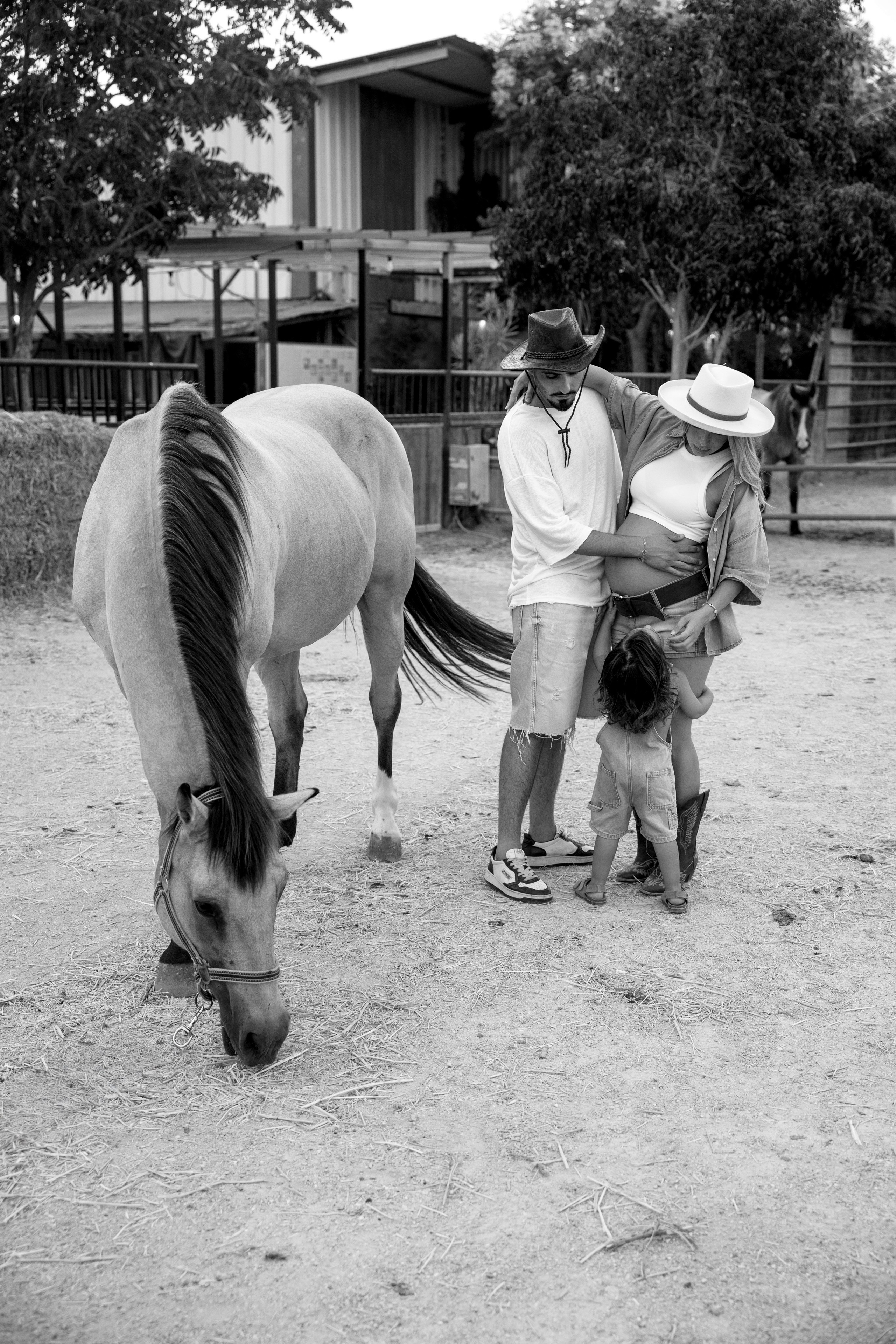 Pregnancy photoshoot at the horse farm. Главная