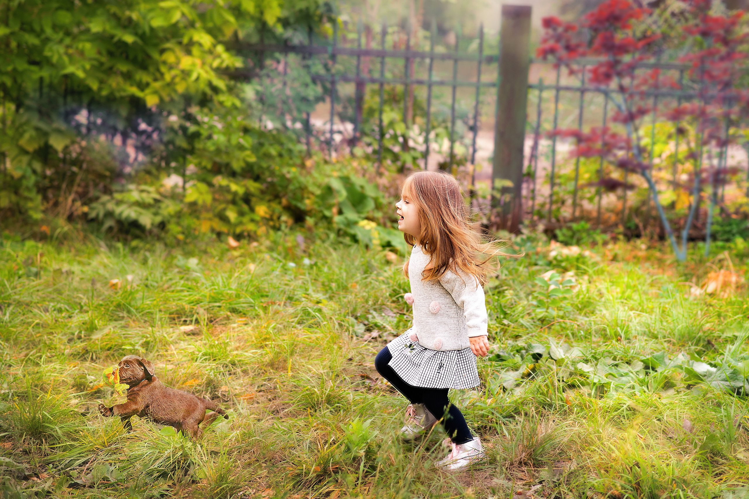 Летняя фотосессия на природе, в лесу, на улице. Семейная с детьми