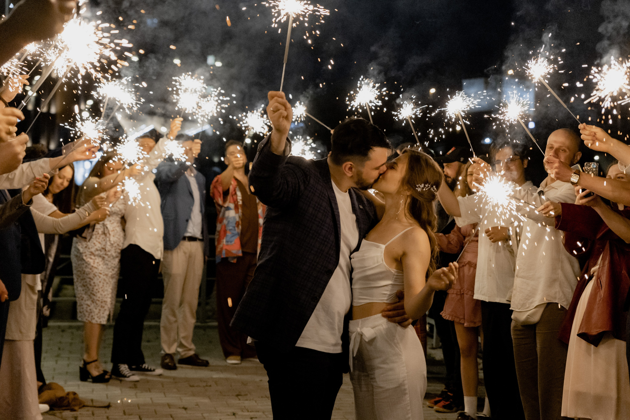 Бенгальские огни. Свадебный фотограф Калининград