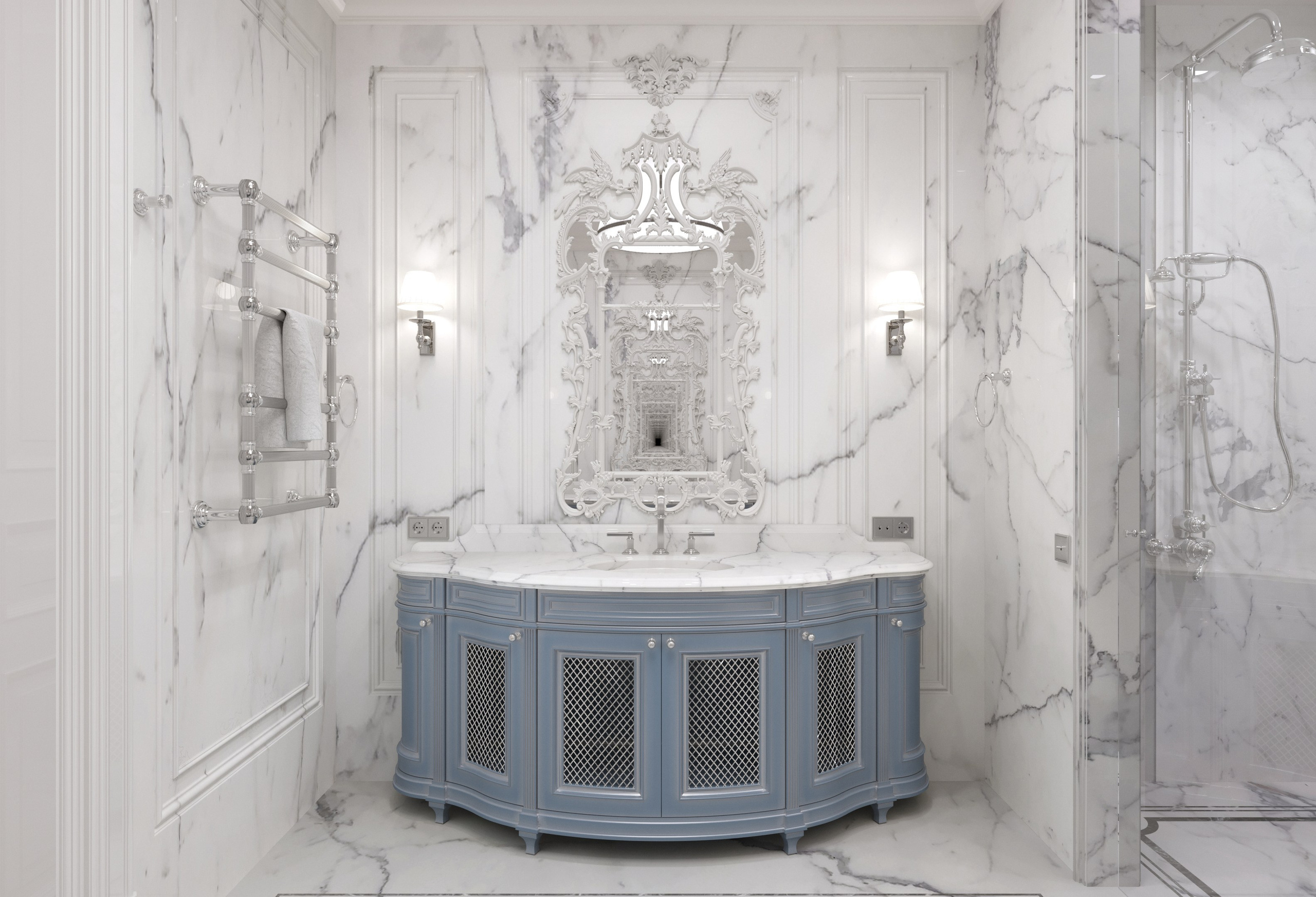 Тумба под раковину. Студия дизайна интерьера RISE DESIGN STUDIO