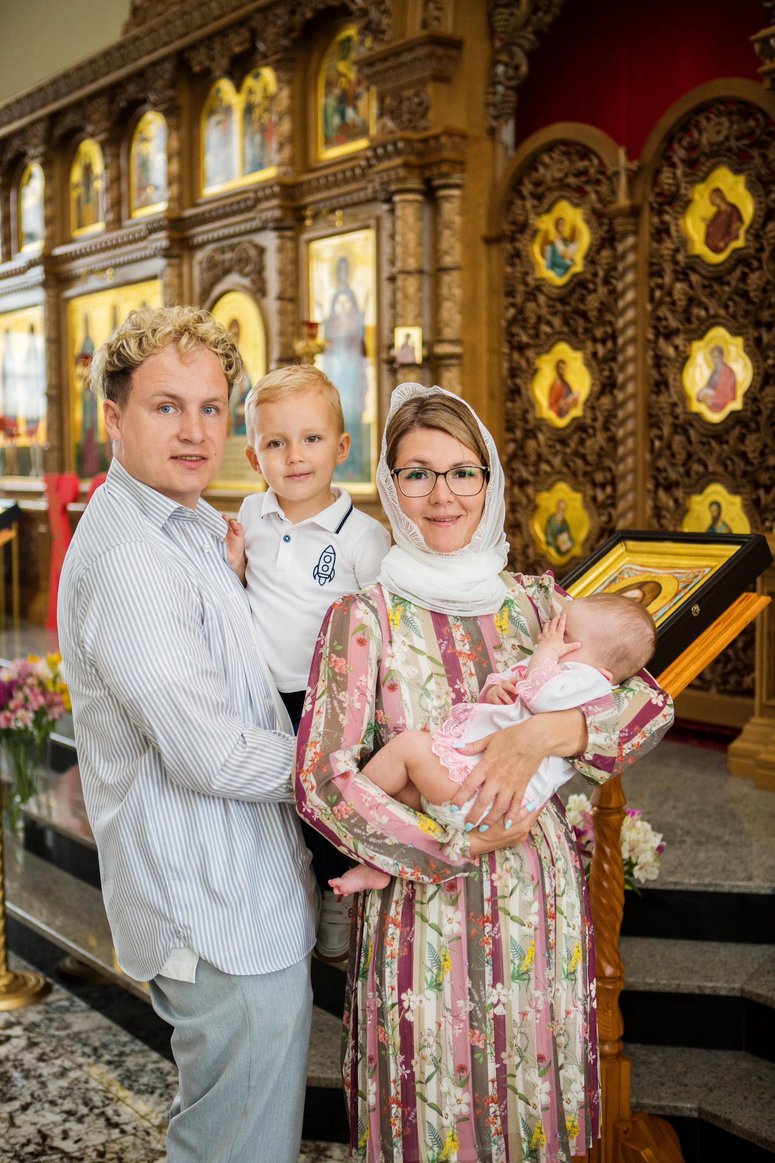 Крещение Софии. Храм Андрея Первозванного. Свадебный семейный и детский фотограф в Краснодаре Карина Федоровская