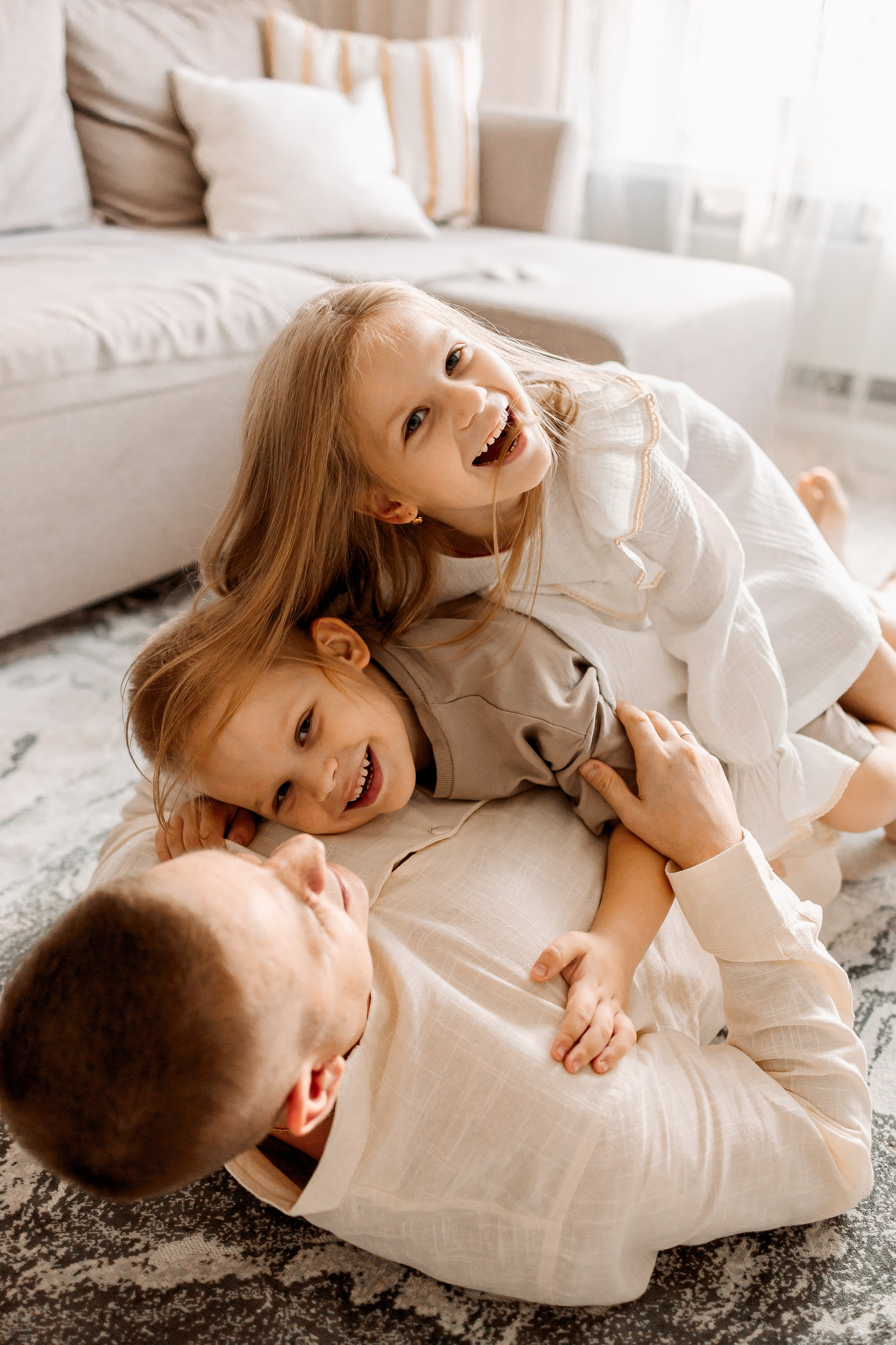 Семейная домашняя фотосессия. Семейный Фотограф в Москве Евгения Симоненко