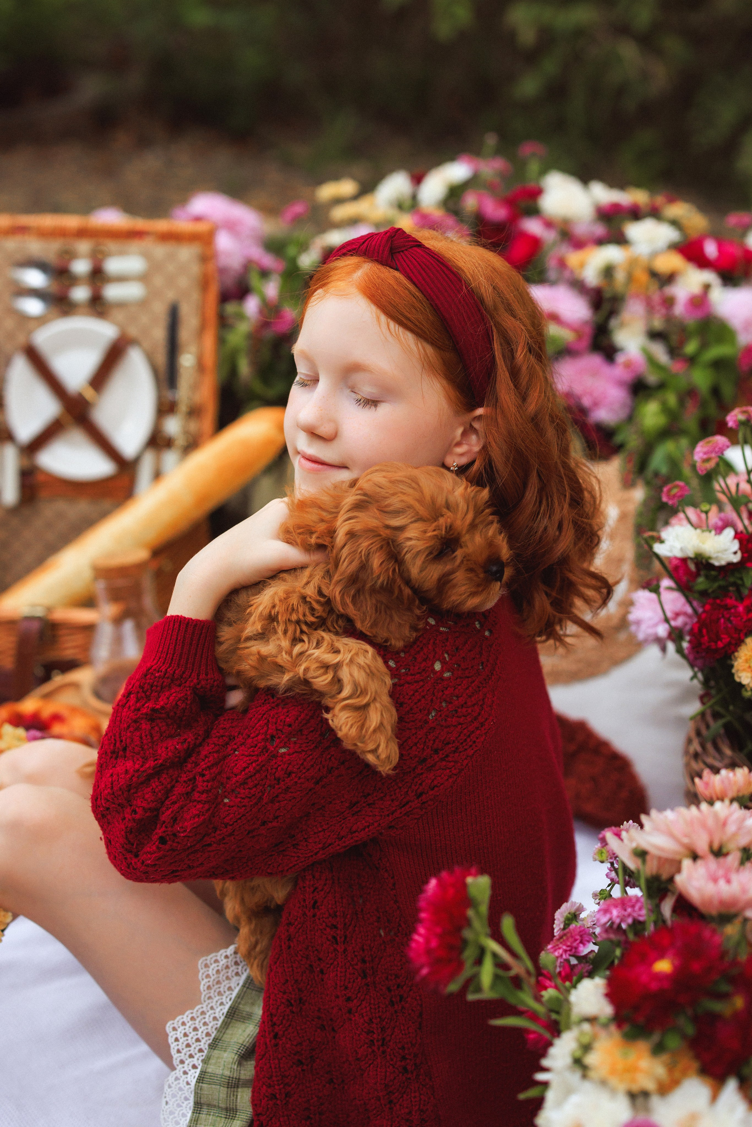 Фотосессия «Пикник», Хризантемы и Яблоки. Семейный и детский фотограф в Краснодаре Анна Трашкова