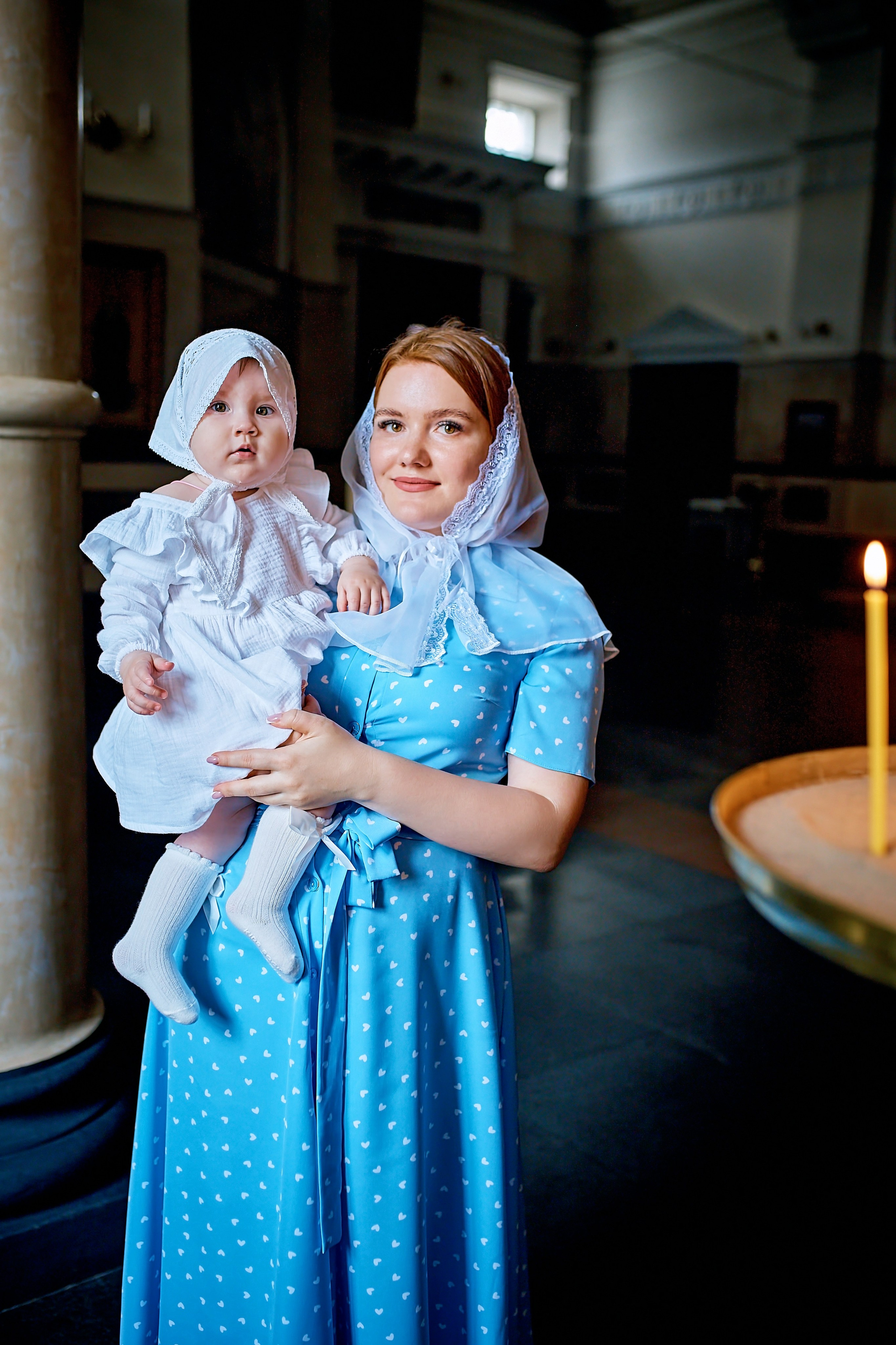 Таинство Крещения Василисы храм Д. Ростовского. Фотограф на Крещение и Венчание в Барнауле