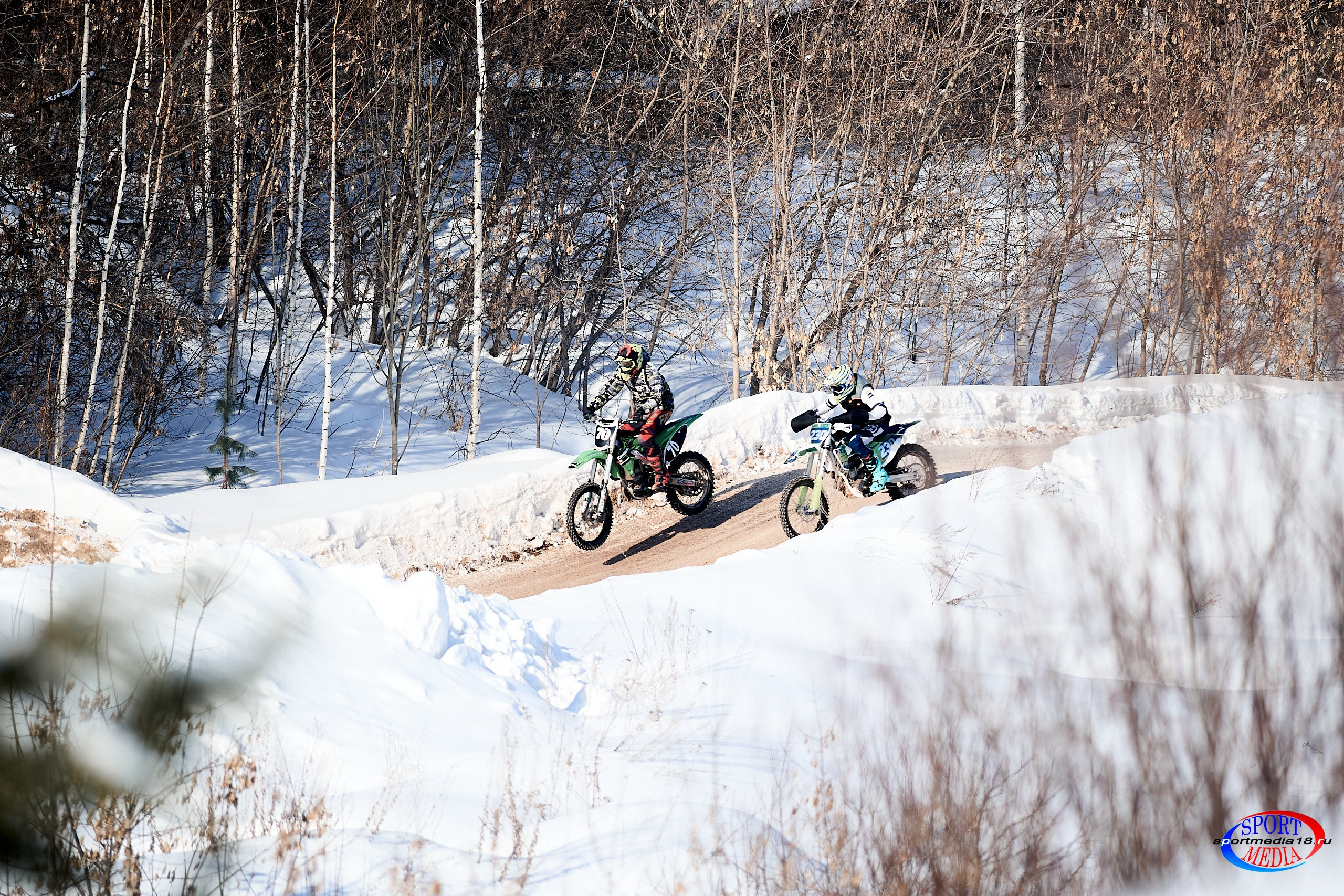 3 этап Кубка Удмуртской Республики по мотокроссу. Воткинск 23.02.2025. Спортивный репортажный фотограф в Ижевске Сергей Мерзляков