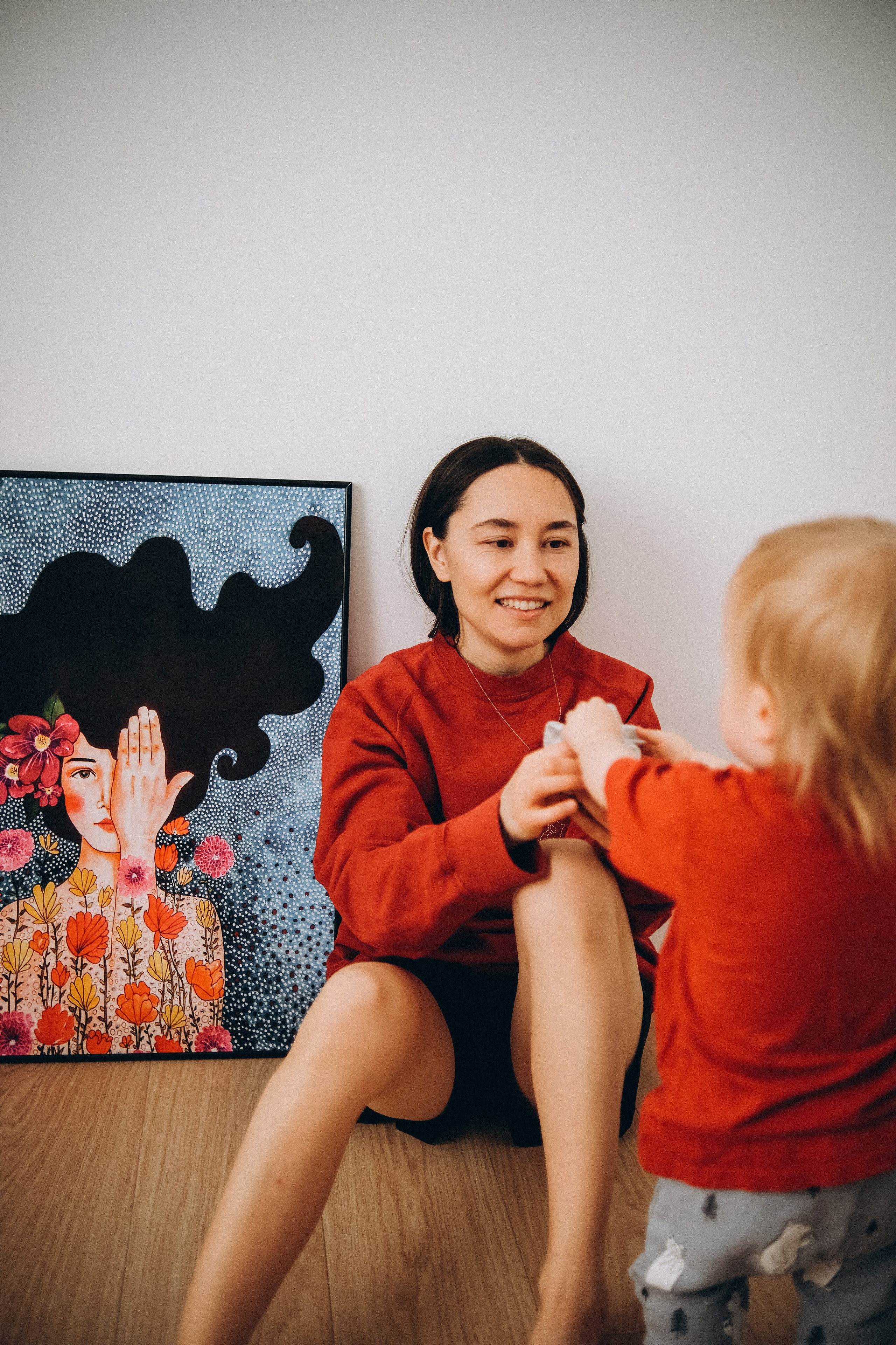 У Ирины дома. Семейный детский ньюборн фотограф в Москве Марта Петрова
