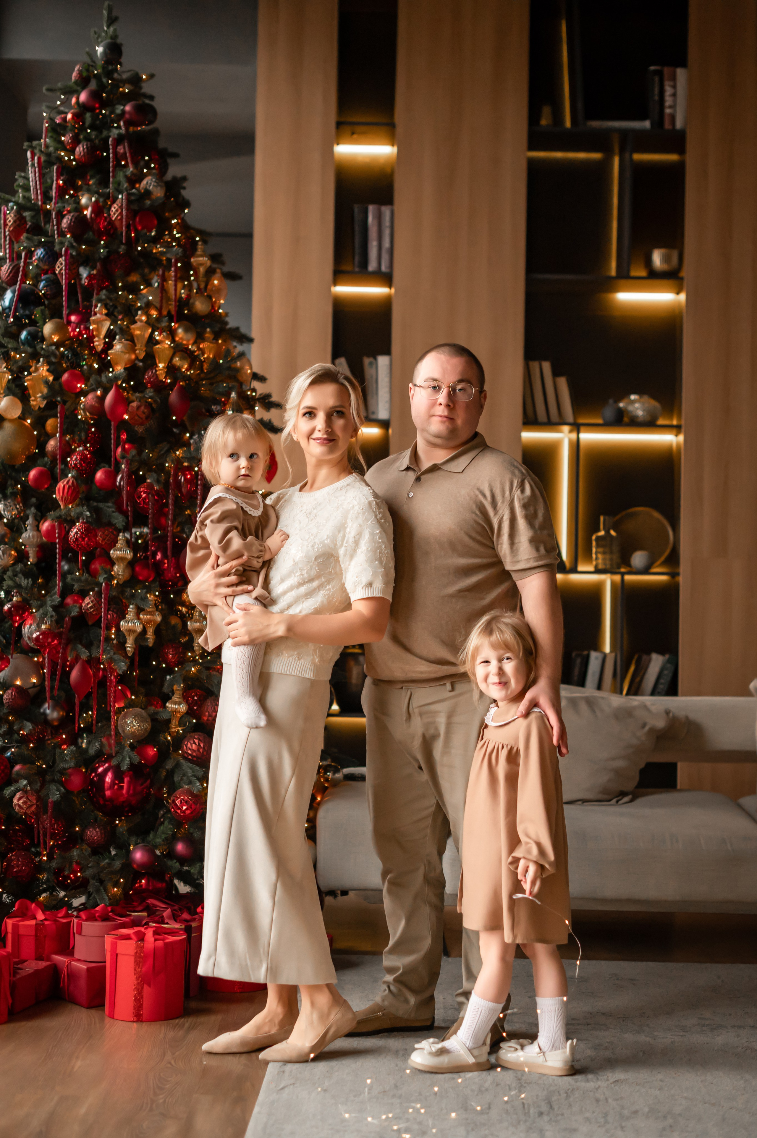 Семья Екатерины в студии Мимика