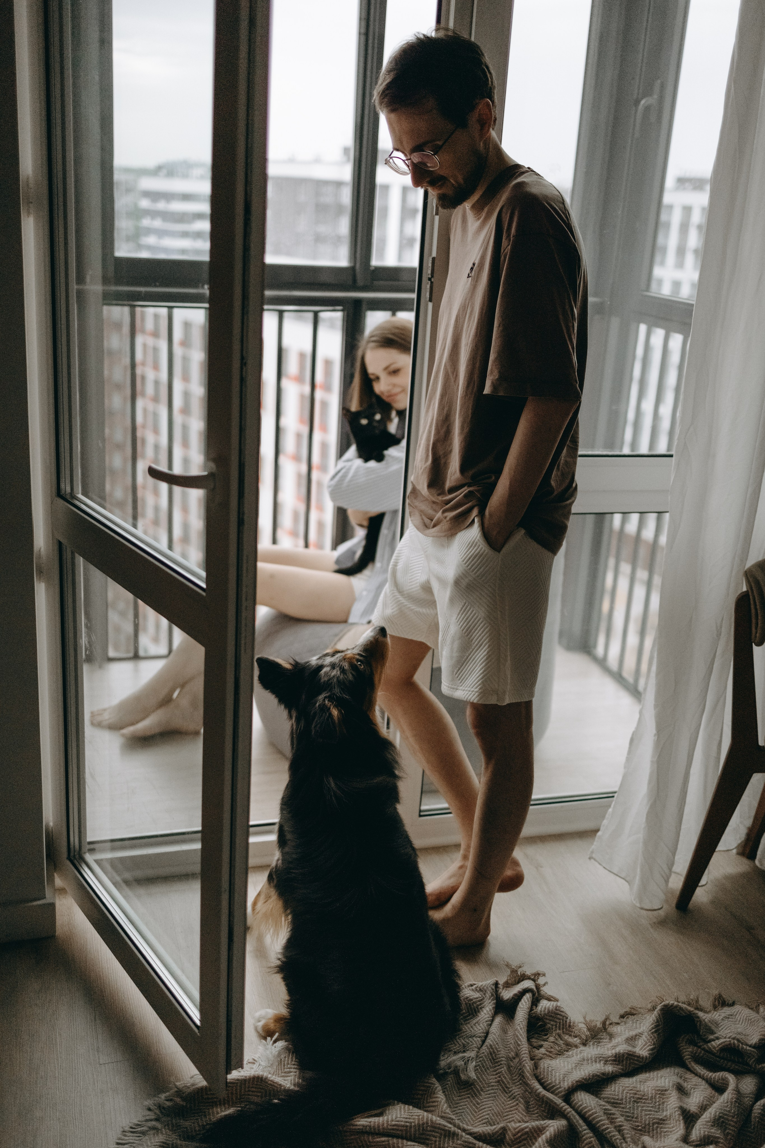 Настя, Никита и их Гром и Мяу. Фотограф — Анималист | Санкт-Петербург