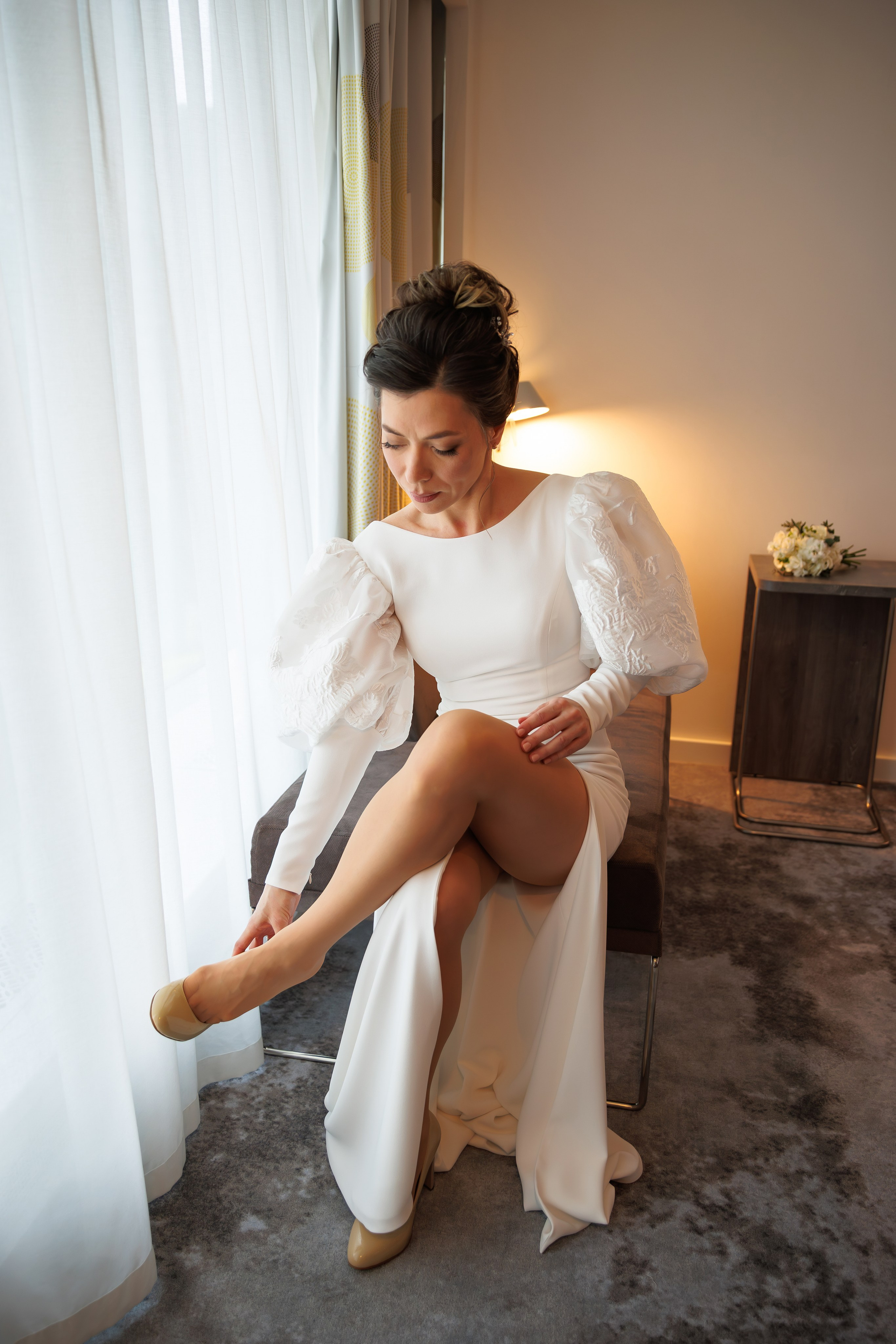 Свадебная фотосессия в библиотеке читальне им Пушкина. Свадебный фотограф Москва и МО Сергей Киржаев